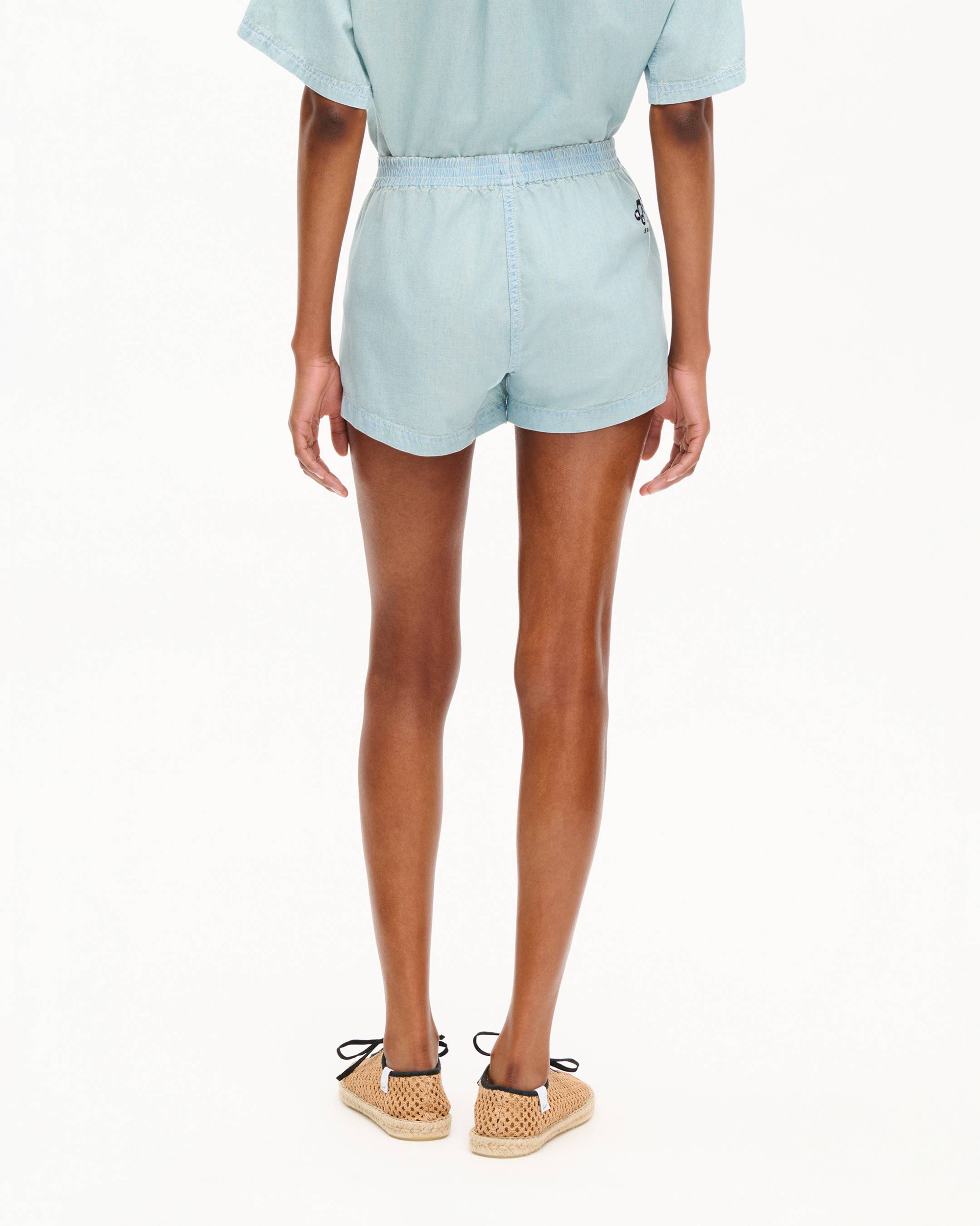 'KENZO Sounds' shorts in washed chambray