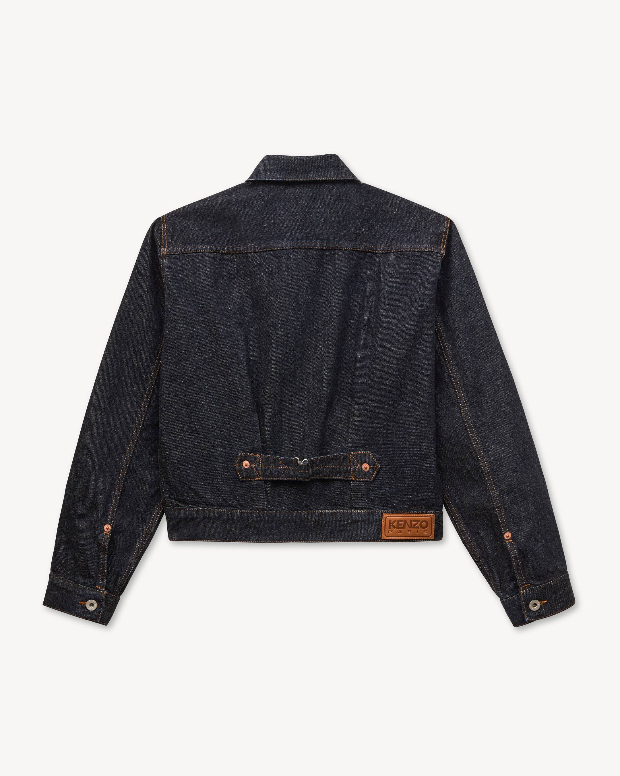 'KENZO Wildflower' trucker jacket in japanese denim