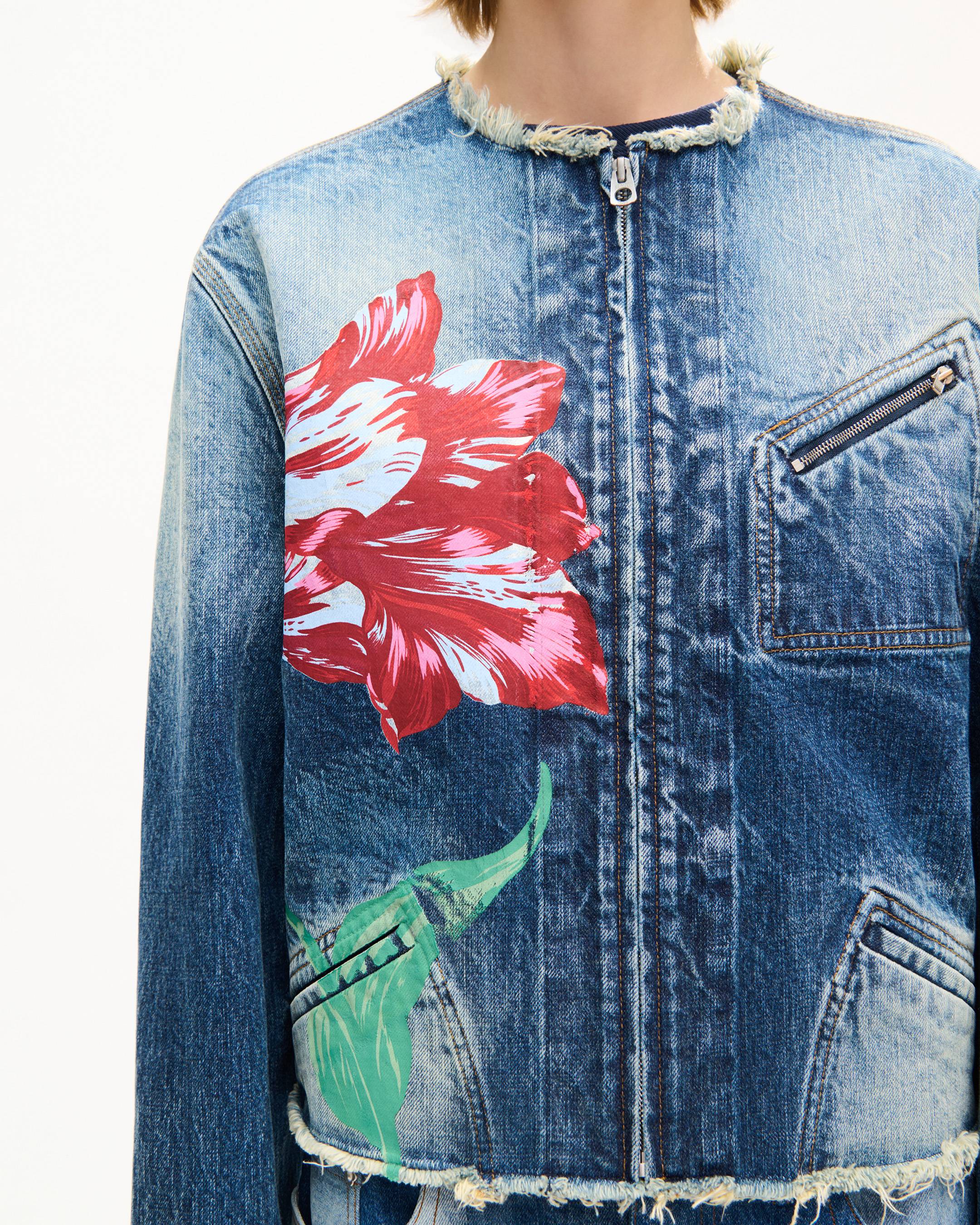 Veste de travail 'KENZO Tulip' en denim japonais
