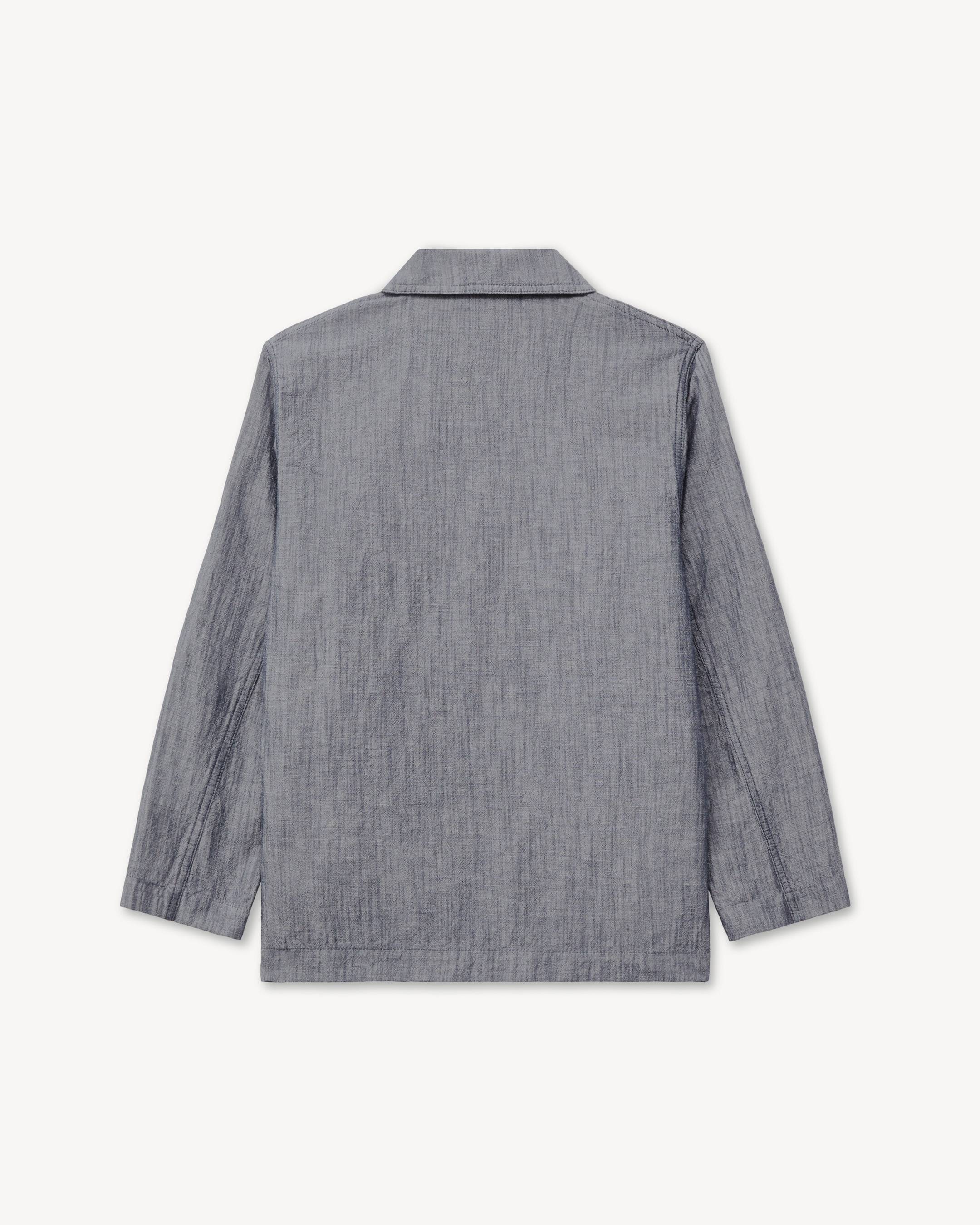 Leichte &bdquo;KENZO Tulip&ldquo;-Workwear-Jacke aus gewaschenem Leinen-Denim