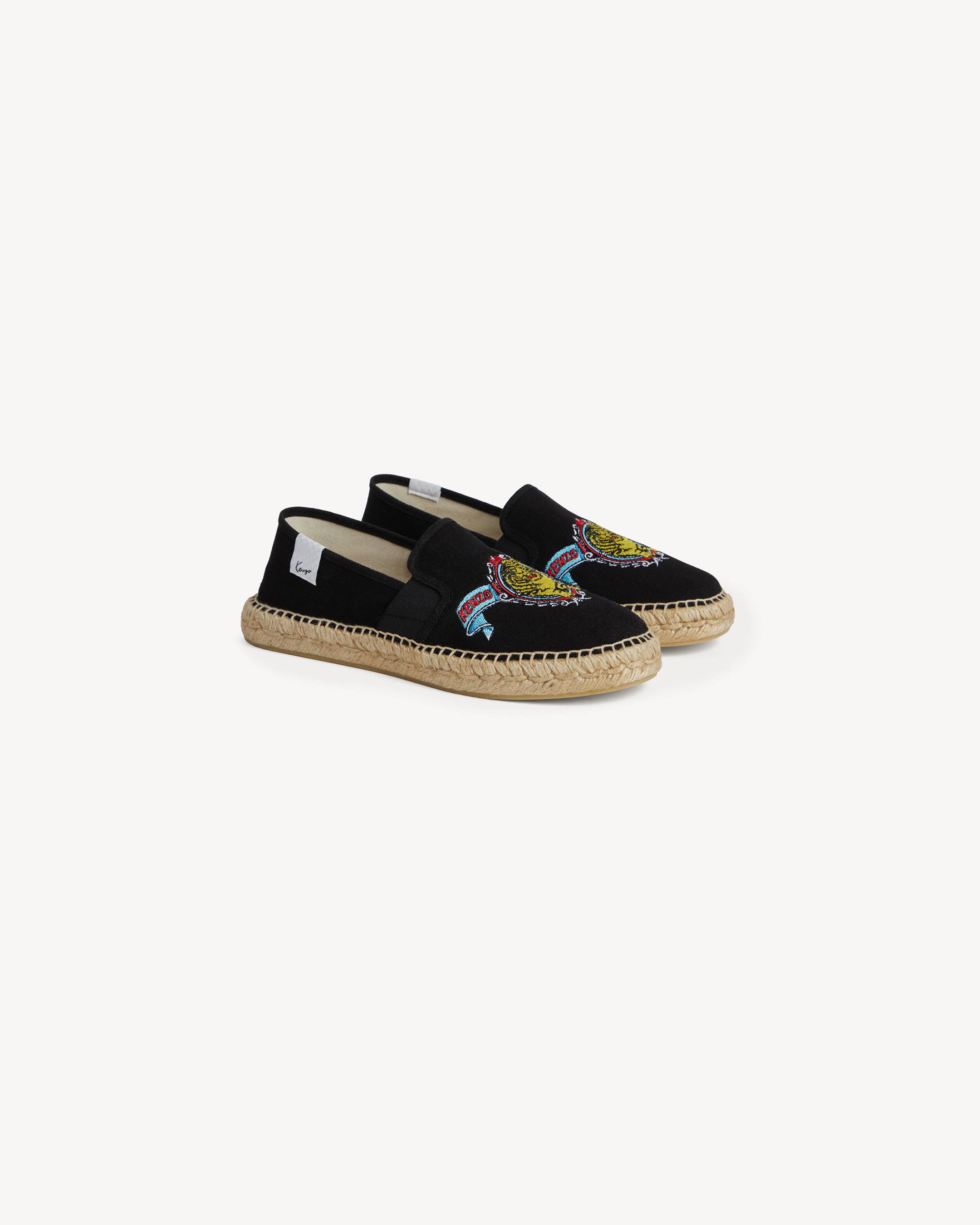 'KENZO Jumping Tiger' espadrilles in cotton canvas
