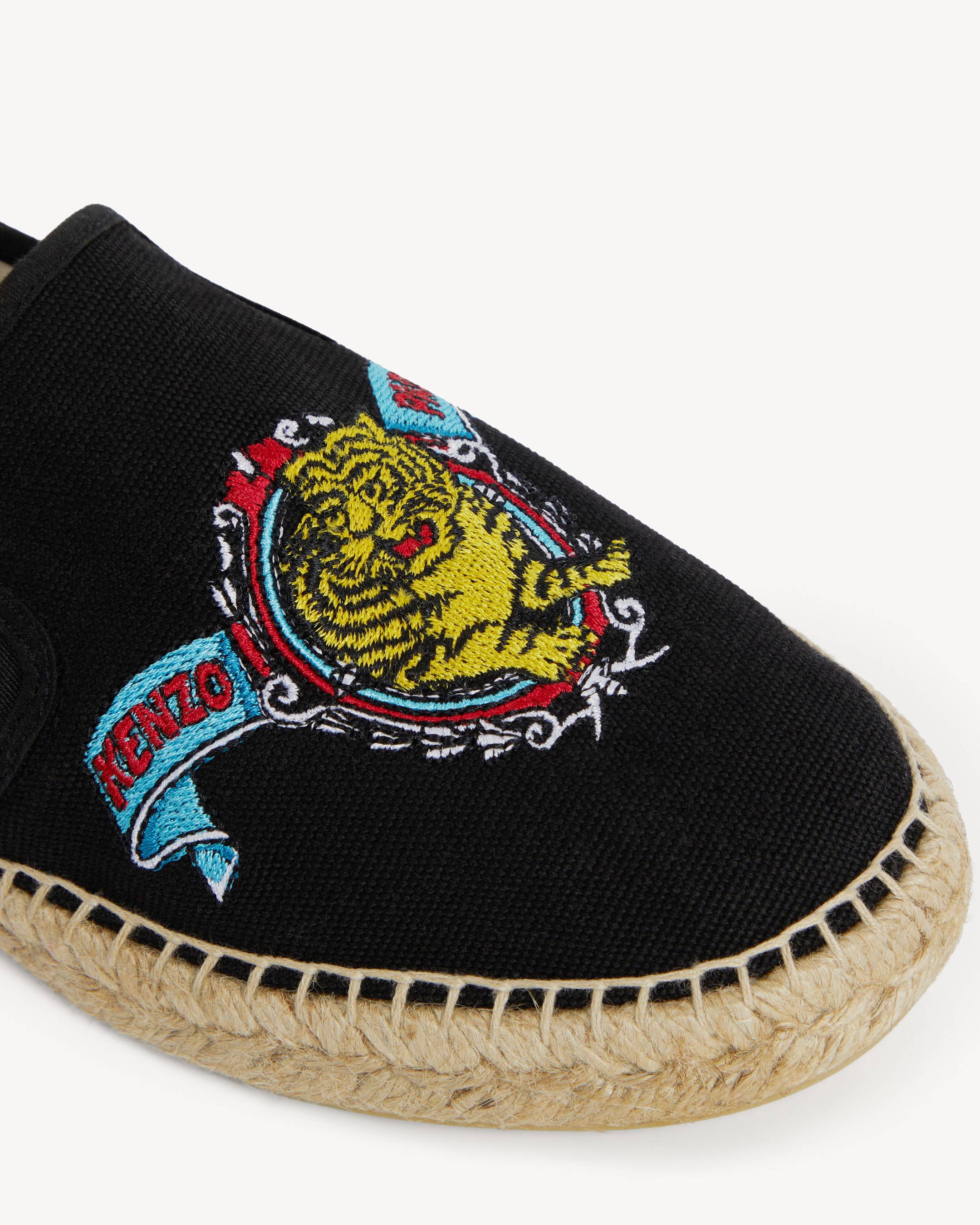'KENZO Jumping Tiger' espadrilles in cotton canvas