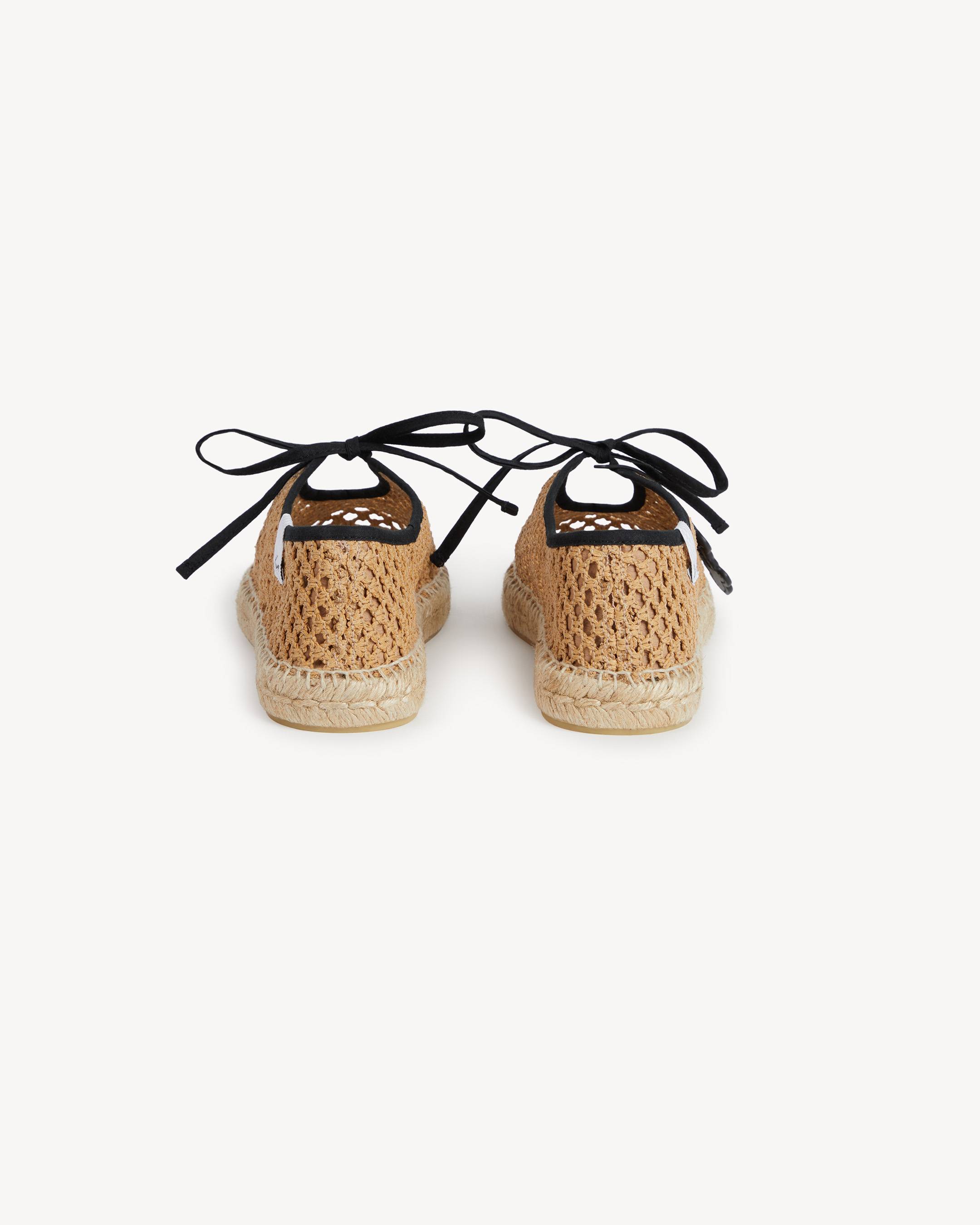 Espadrilles in raffia