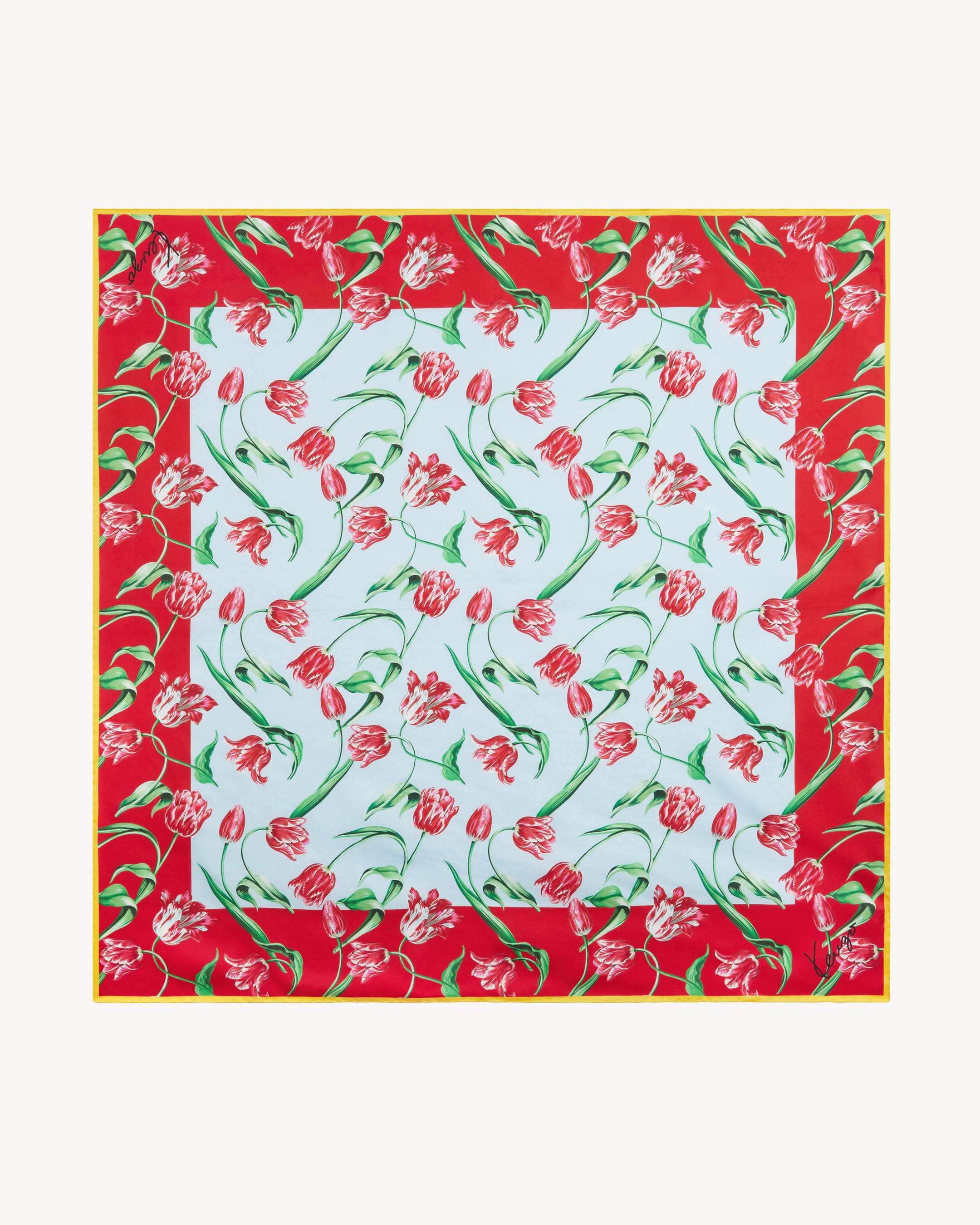 Carr&eacute; 'KENZO Tulip' en soie