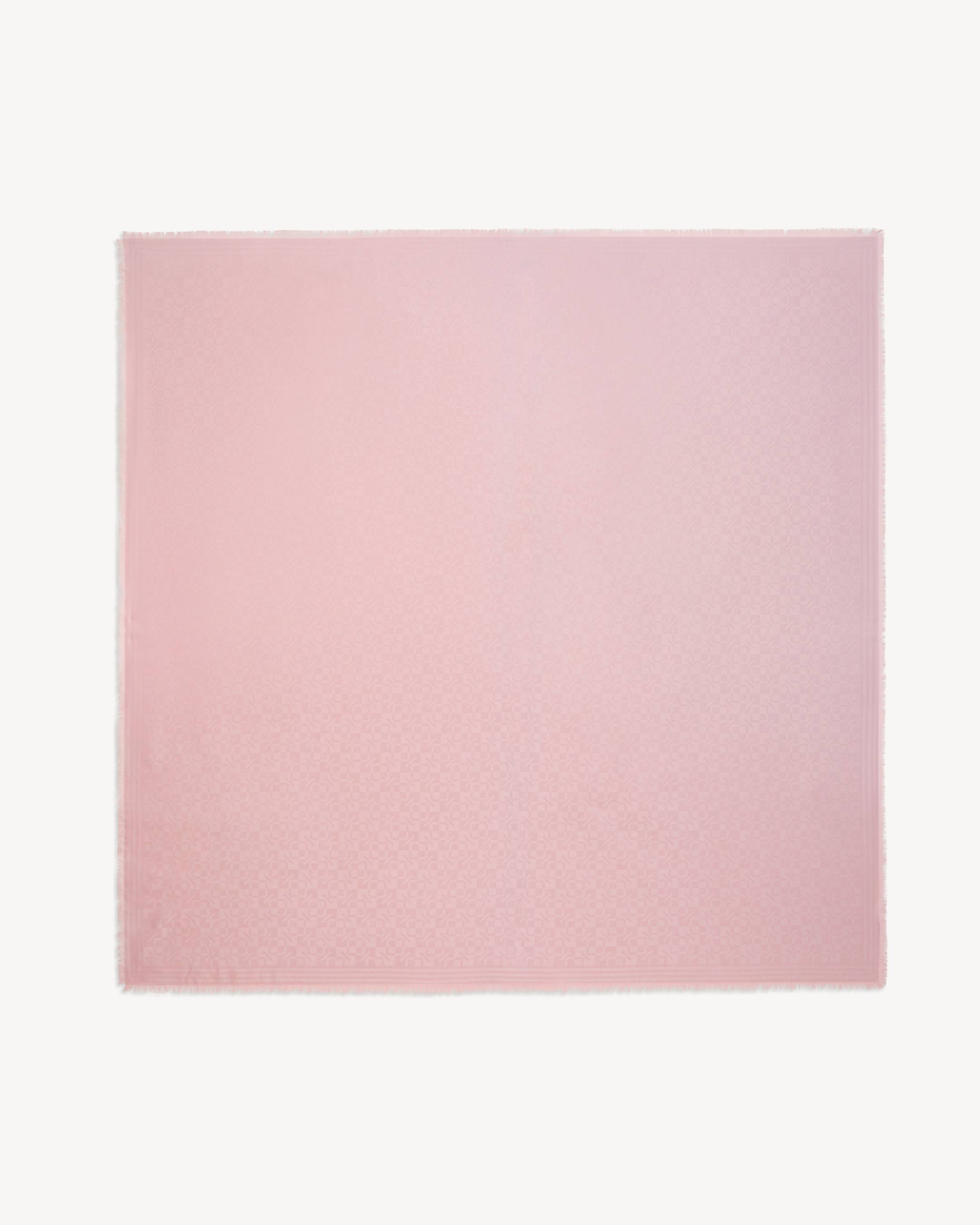 'Kenzogram' square 140 in silk and wool jacquard
