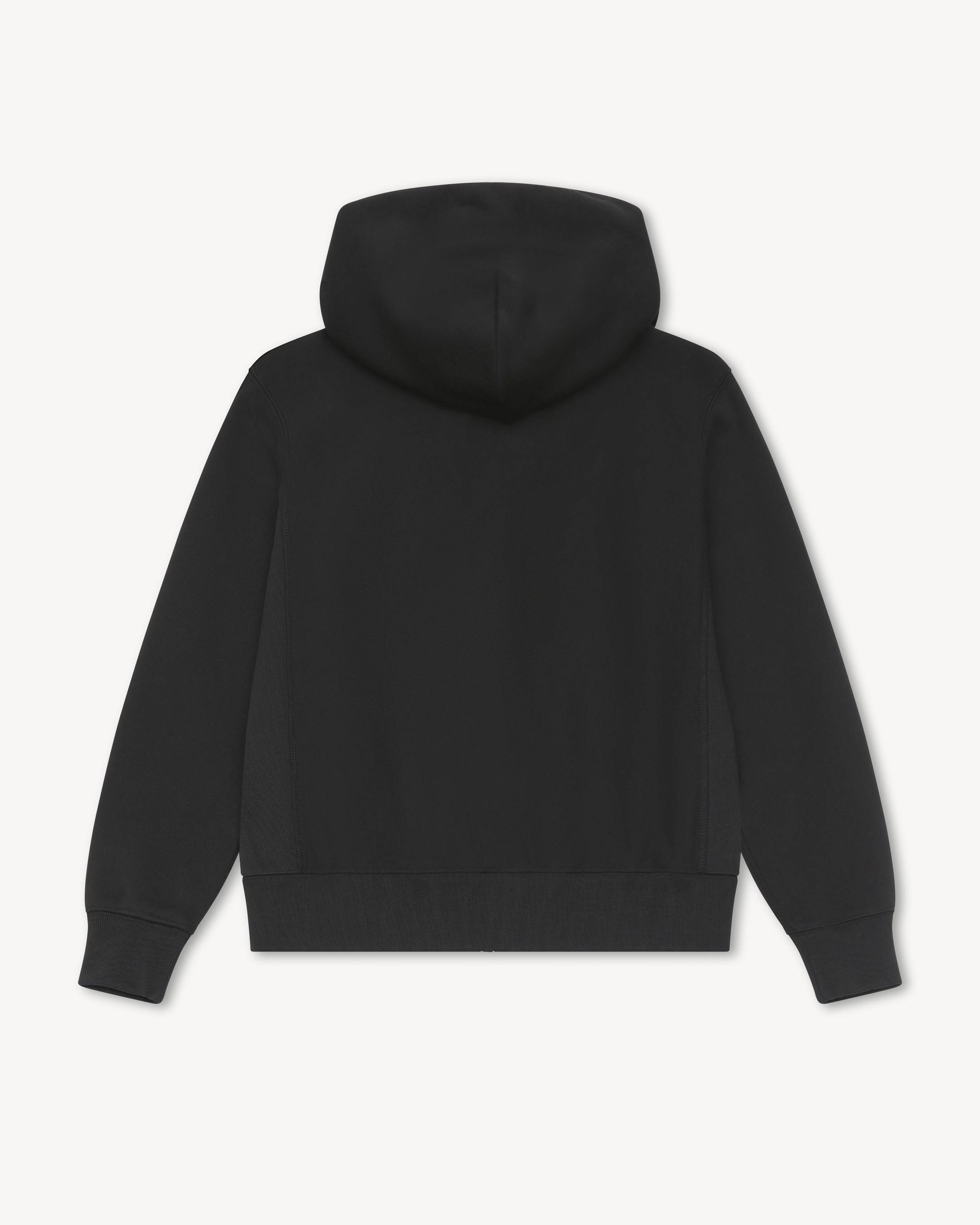 'KENZO Signature' embroidered zip-up hoodie in cotton