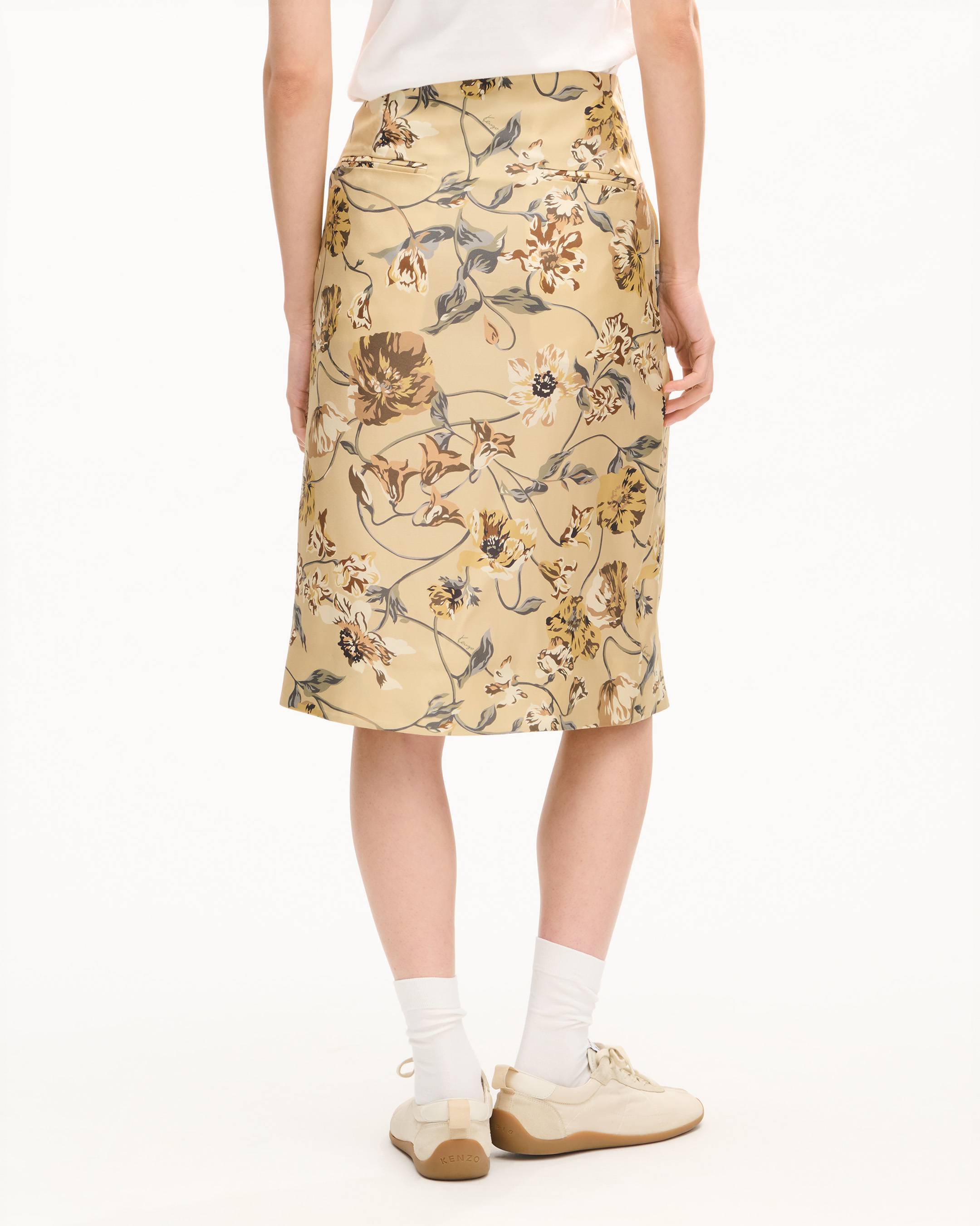 KENZO スカート、スカート、パンツ3点セットサイズ38 KENZO Wildflower' ストール ミディスカート イン シルク | ウィメンズ