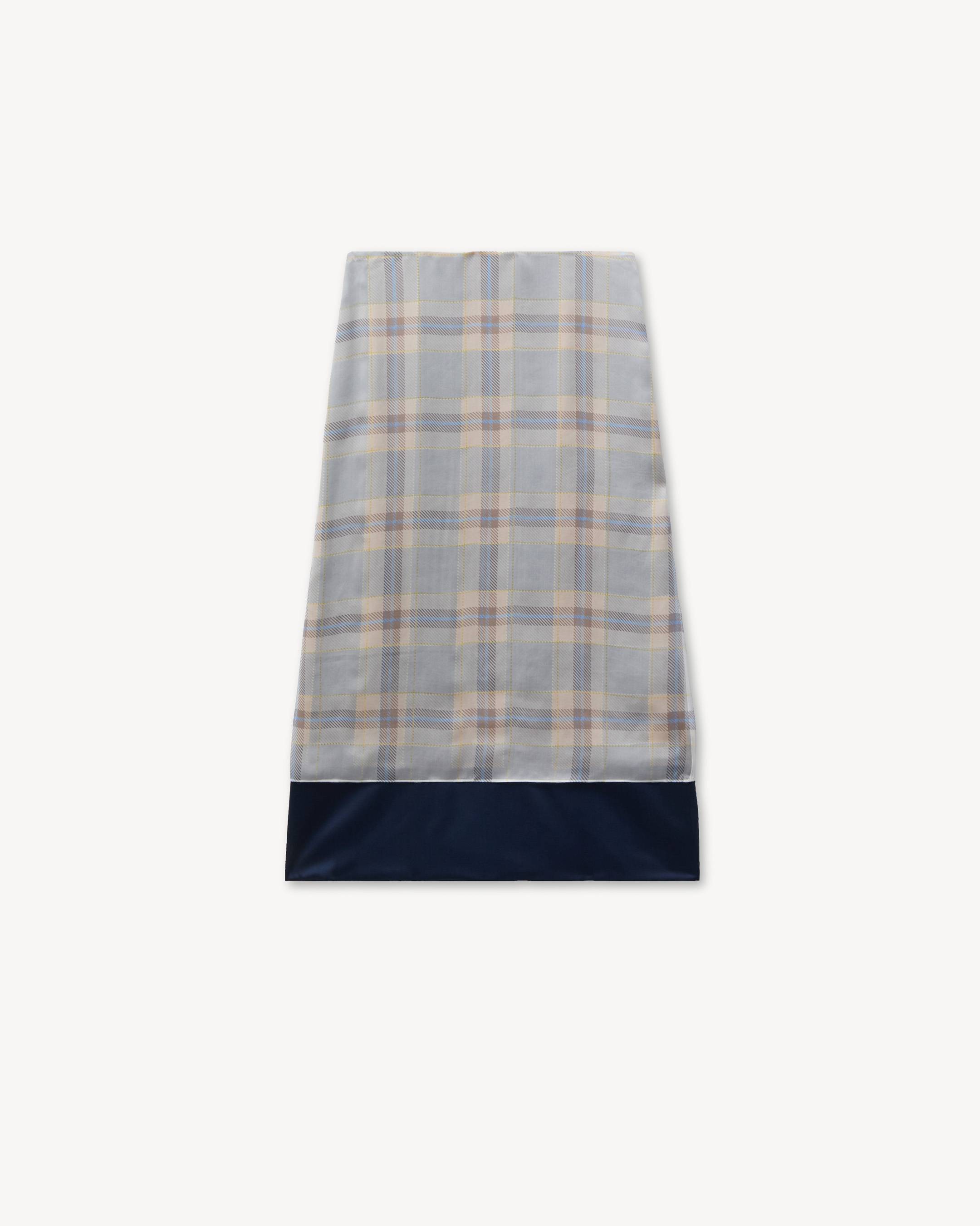 Jupe droite 'KENZO Checks' en soie