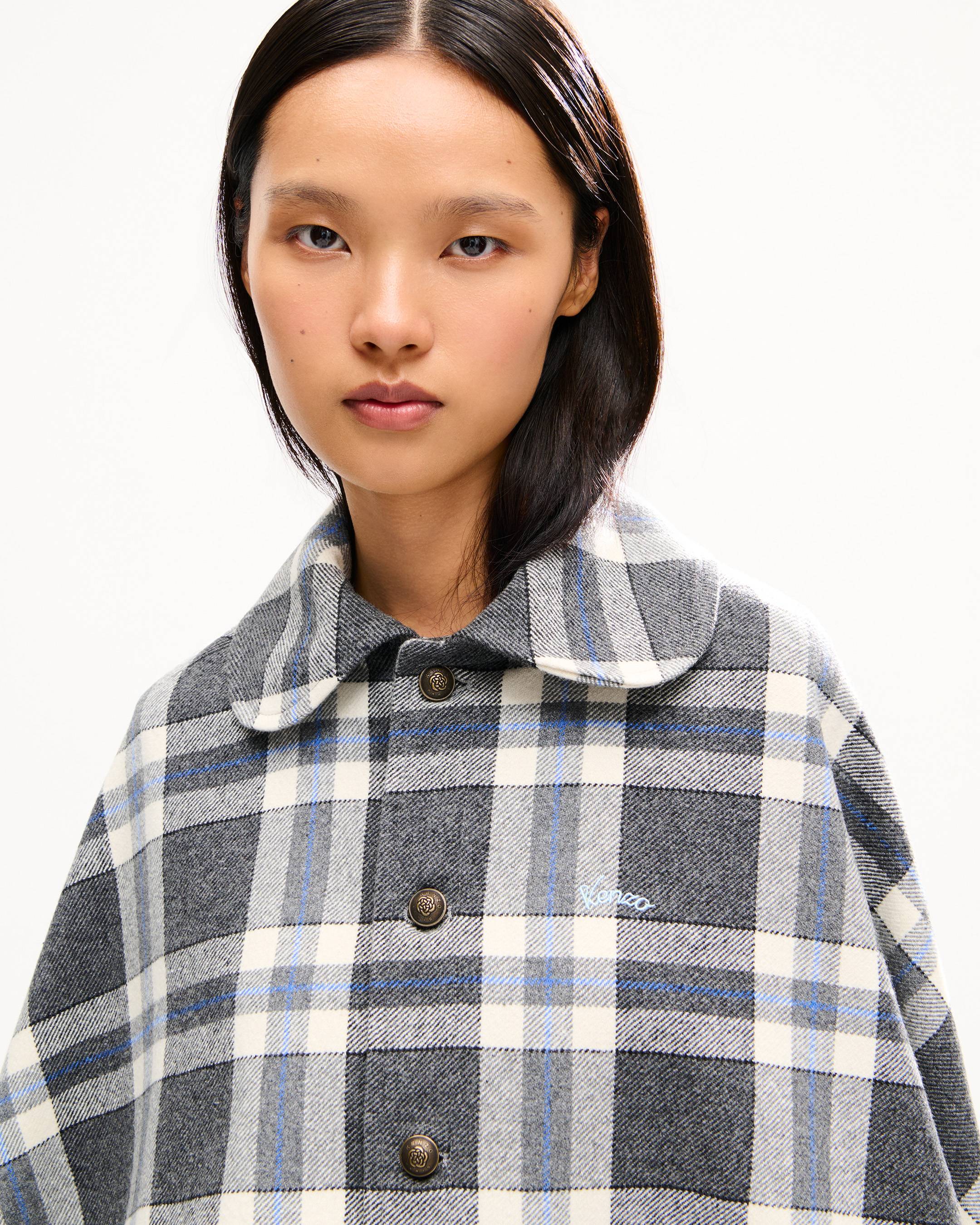 Mantella militare misto lana 'KENZO Checks'