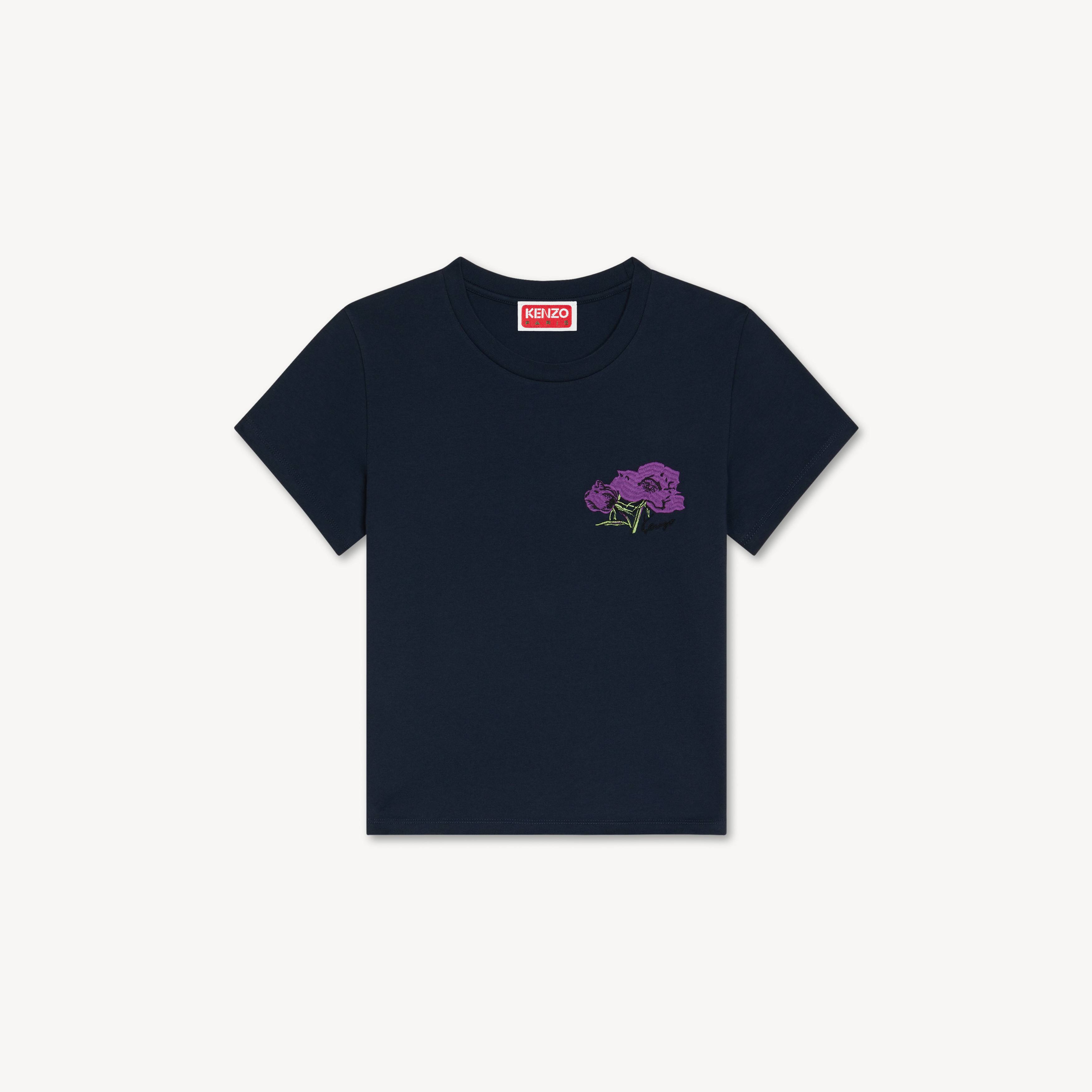 'KENZO Pop Rose' embroidred T-shirt in cotton