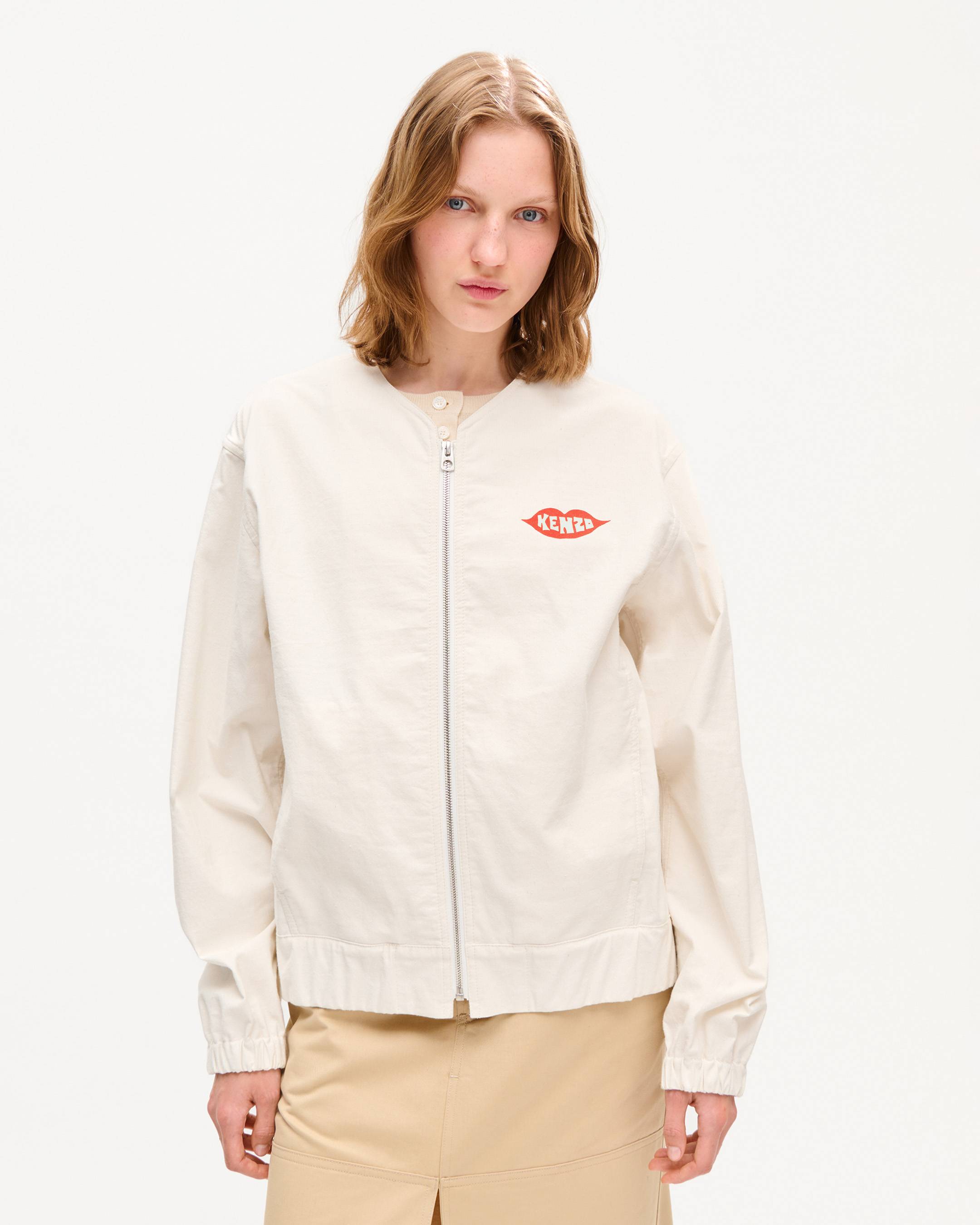 Blouson 'KENZO Loves' en coton et soie