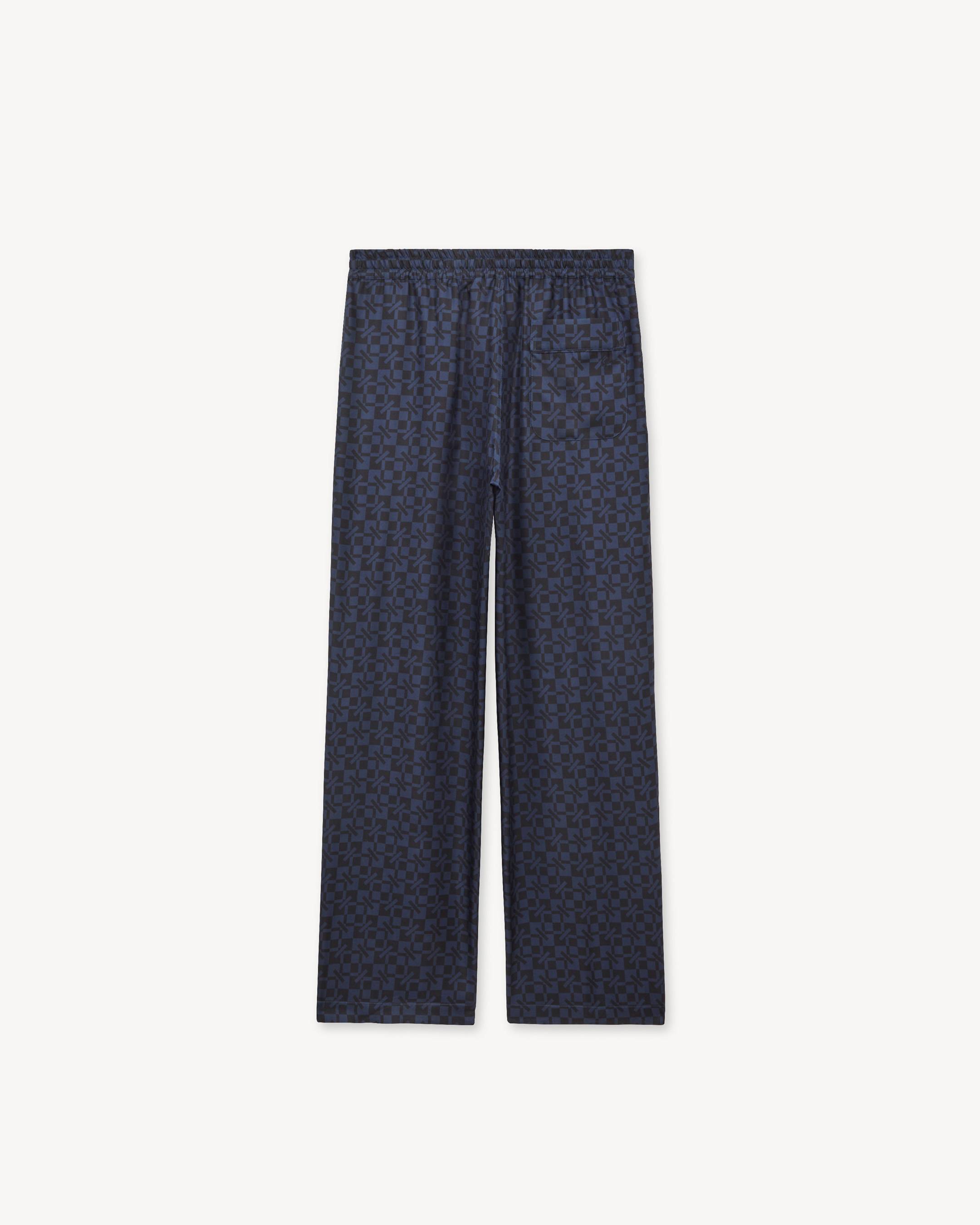 'Kenzogram' elasticated pants in silk