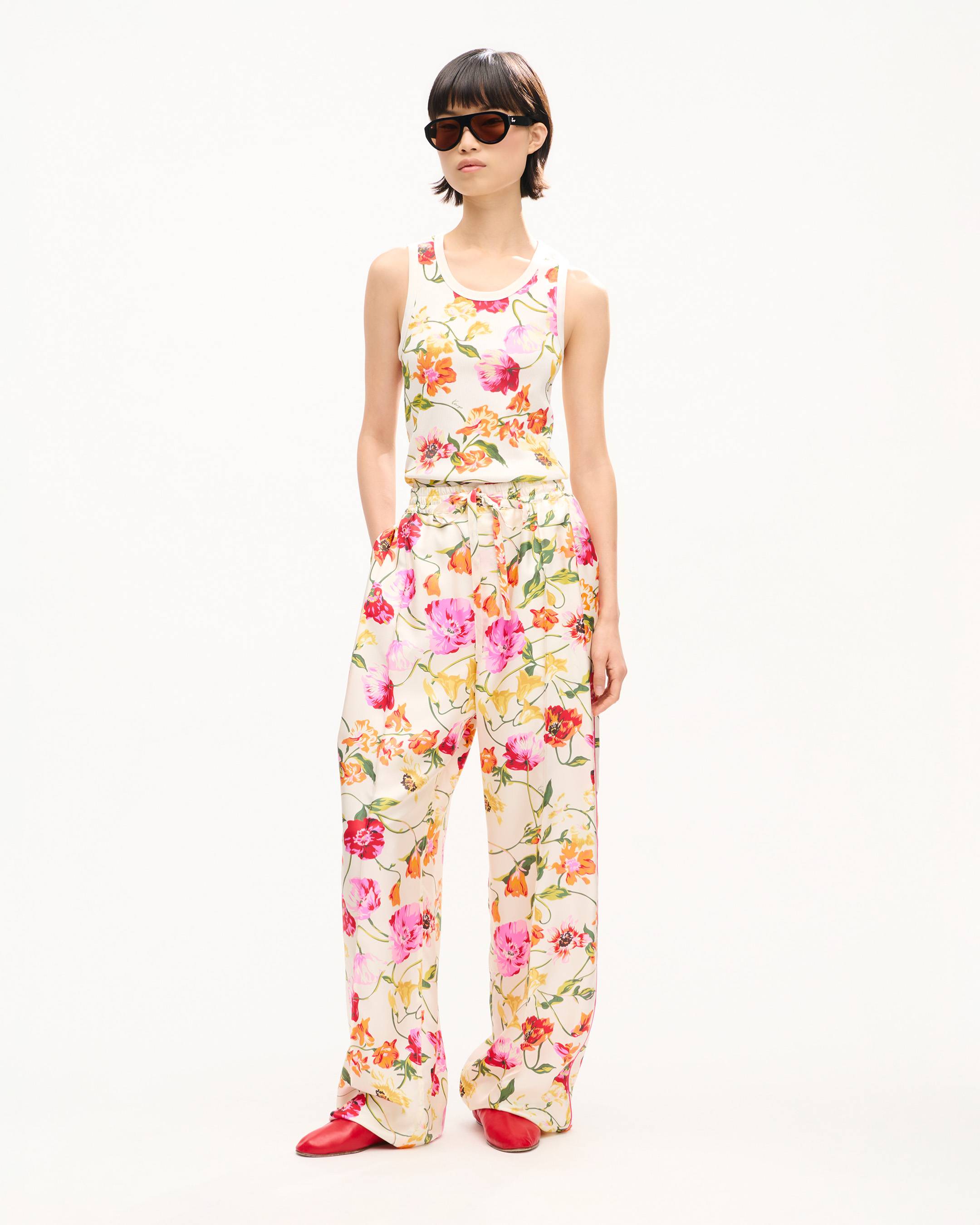 'KENZO Wildflower' パジャマ パンツ イン シルク
