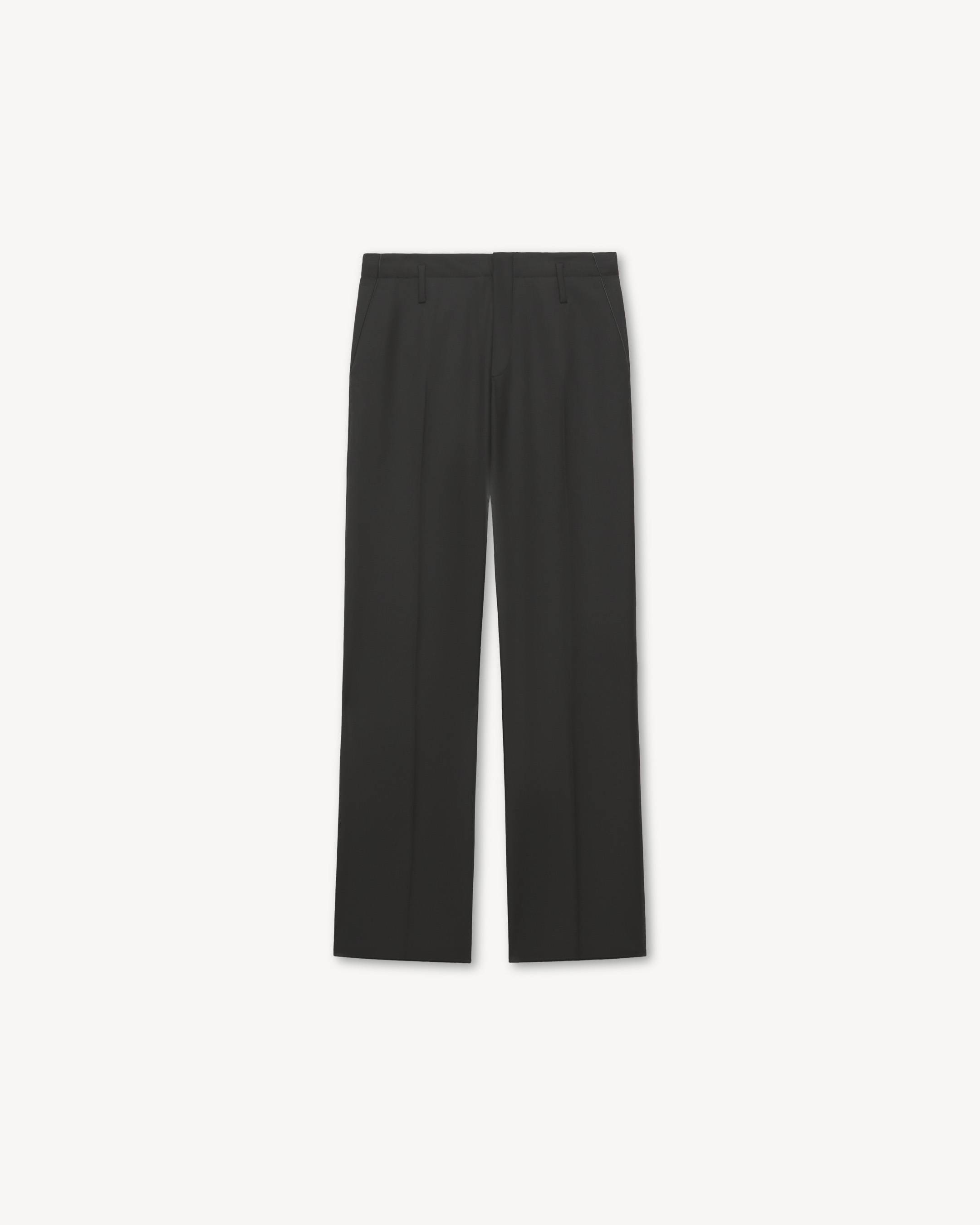 Straight pants in virgin wool