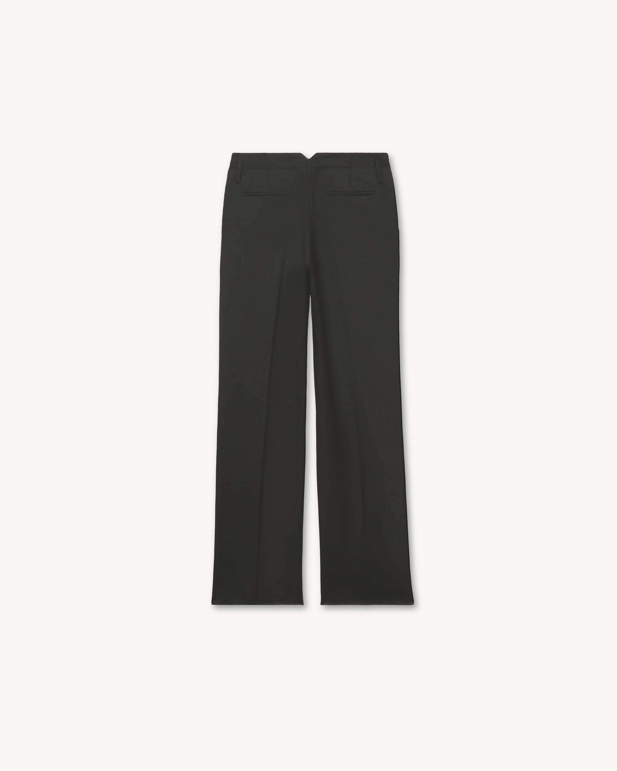 Straight pants in virgin wool
