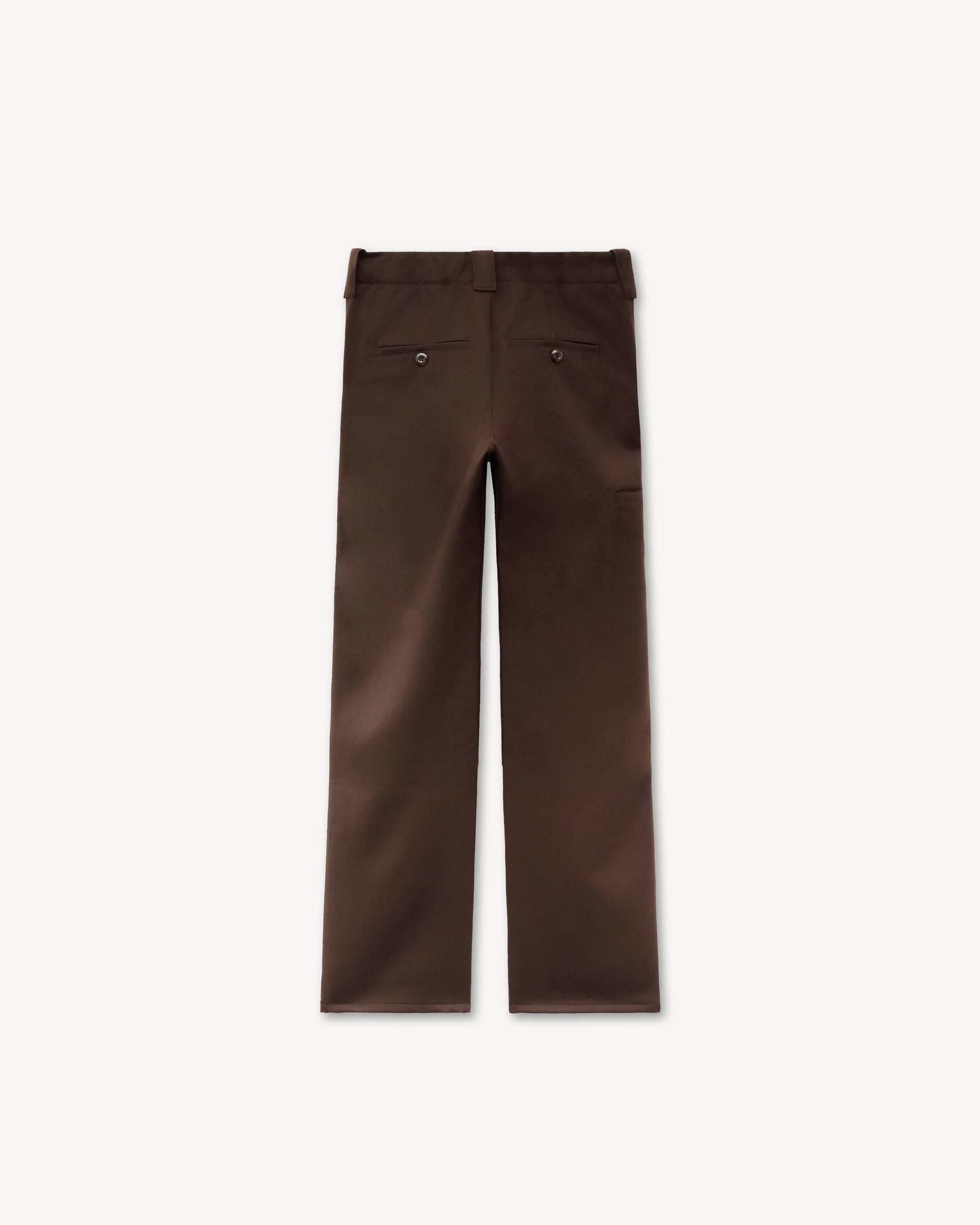 Pantalon d&eacute;contract&eacute; en laine vierge