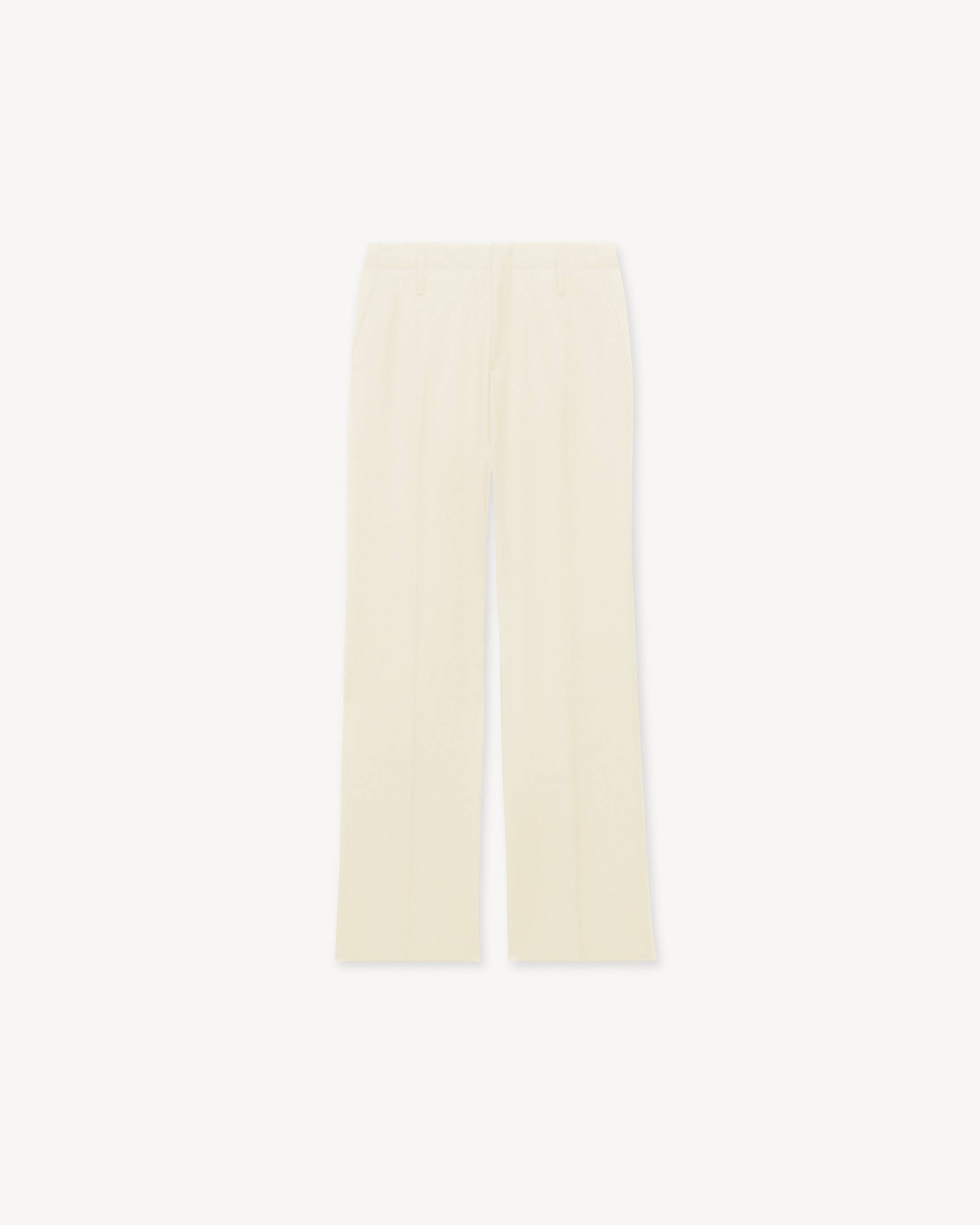 Straight pants in virgin wool