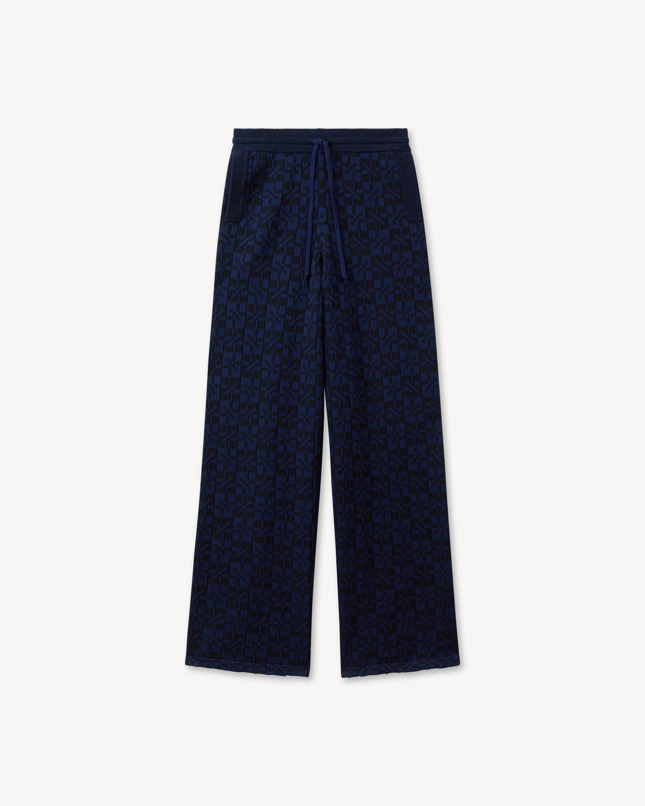 'Kenzogram' straight knitted pants