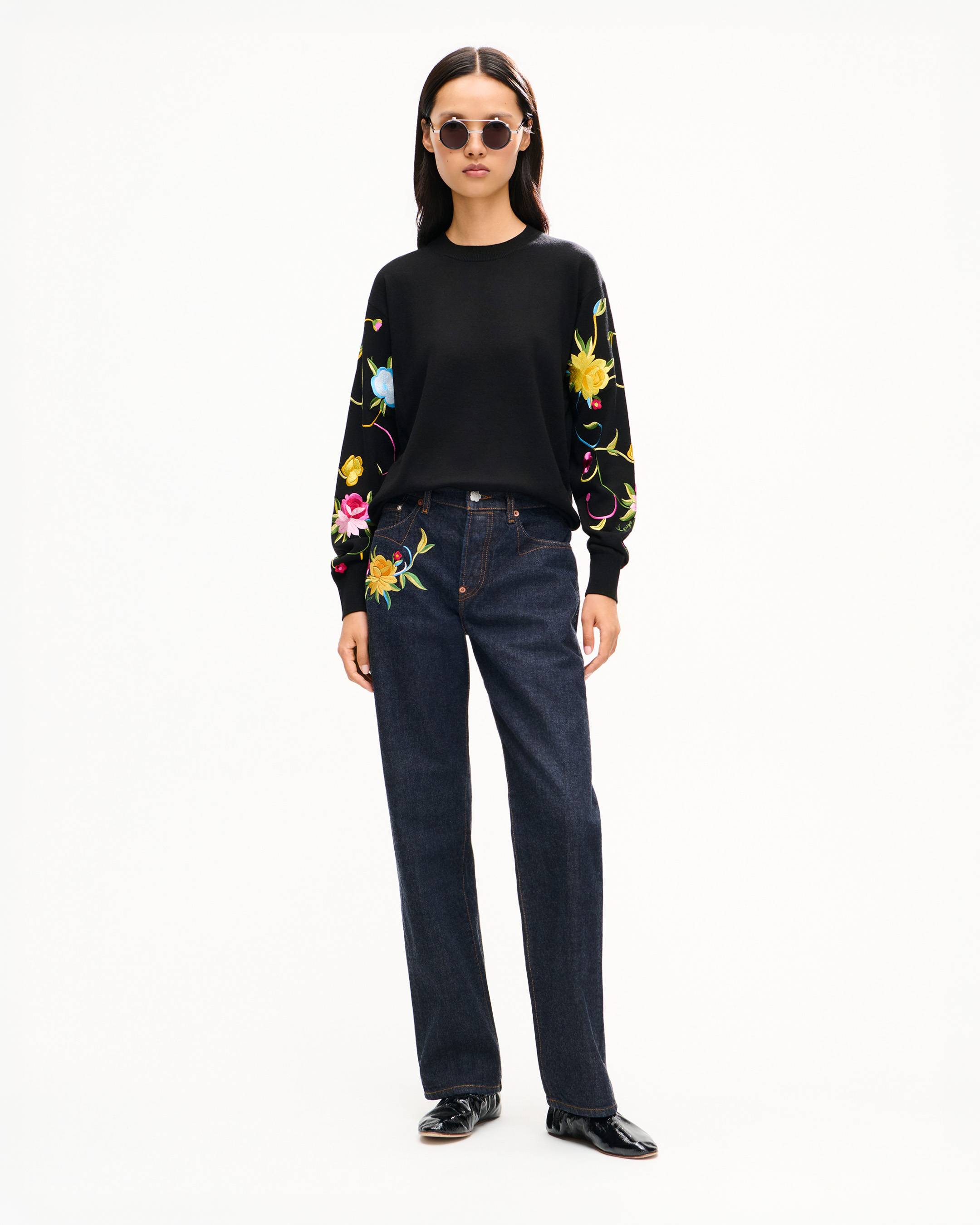 Jersey de lana y seda 'KENZO Wildflower'