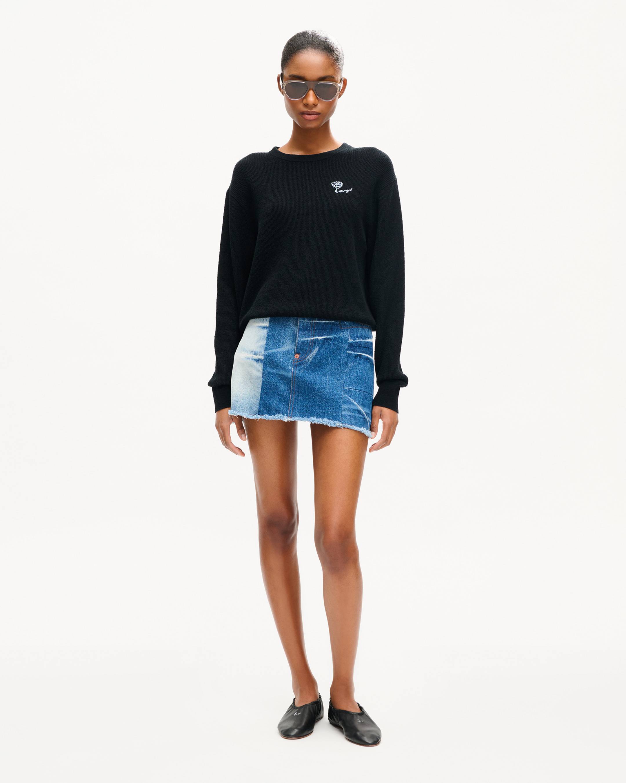 KENZO Tulip' embroidered jumper in spongy cotton | Women's | KENZO