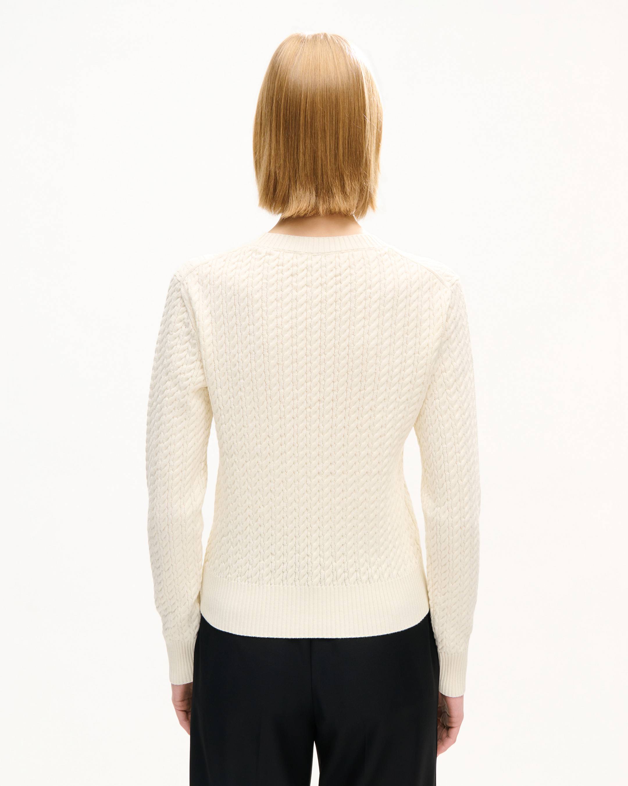 Jersey de punto de lana de algod&oacute;n amplio bordado 'KENZO Signature'