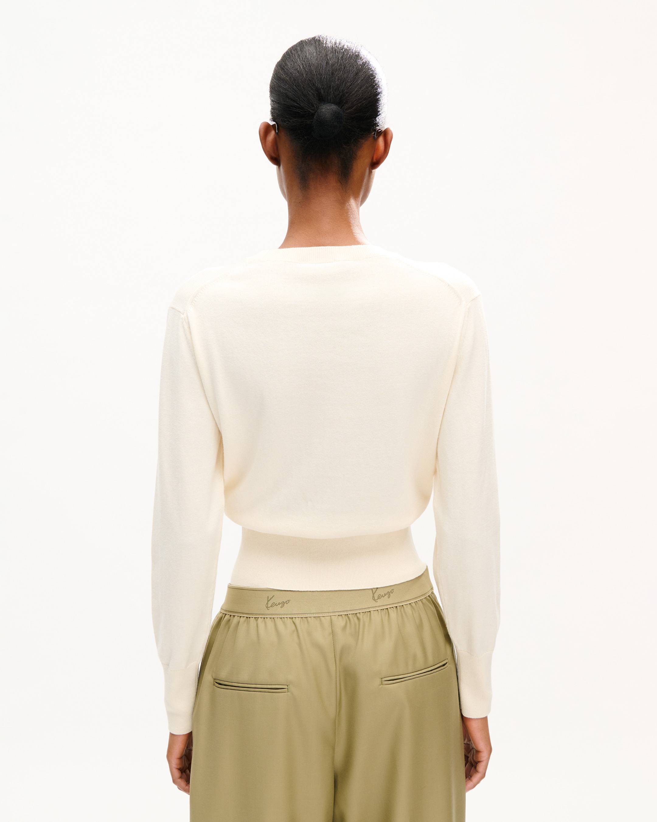 Pull 'KENZO Tulip' en laine et coton