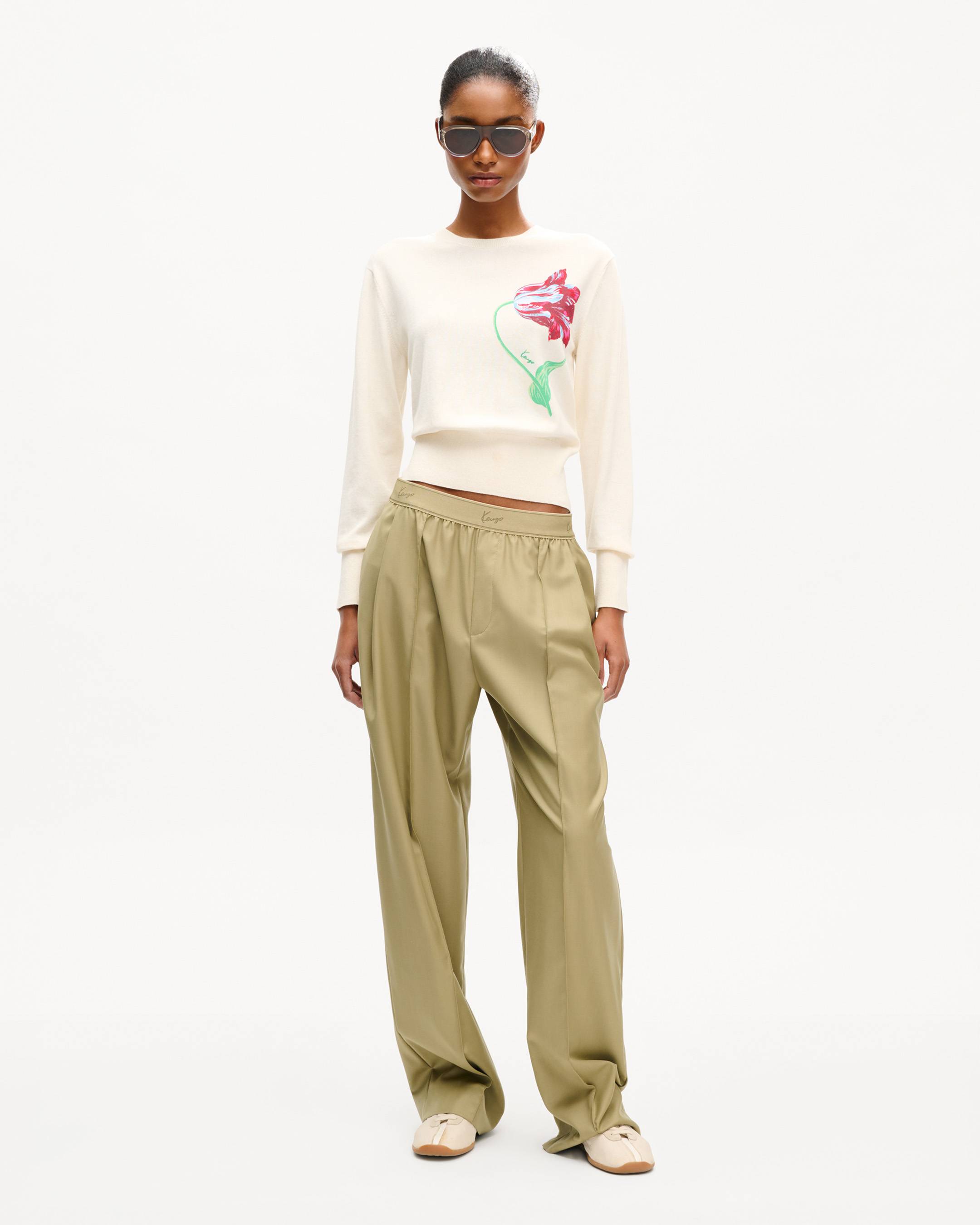 KENZO Tulip' ジャンパー イン コットン ウール | ウィメンズ | KENZO