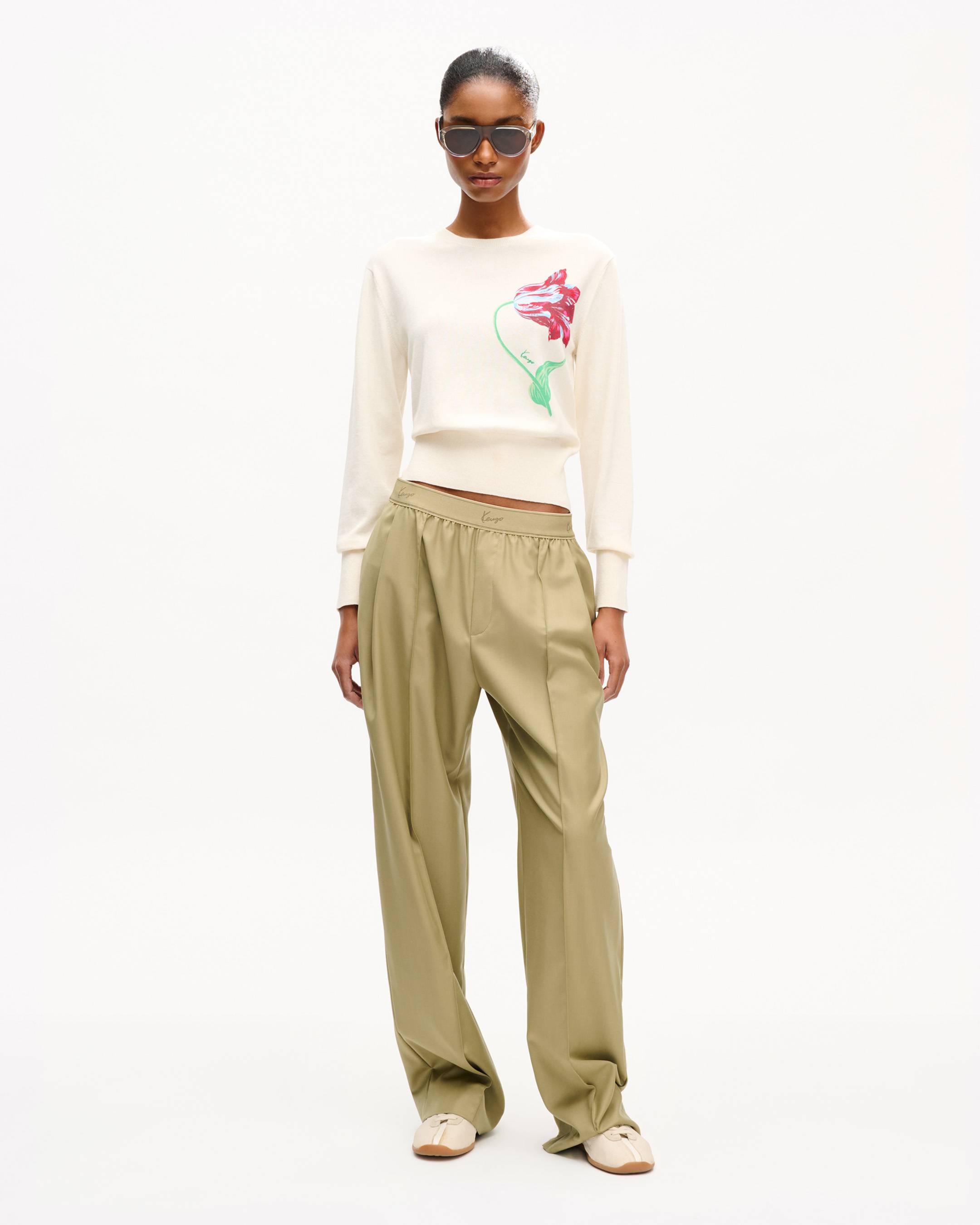 'KENZO Tulip' jumper in cotton wool