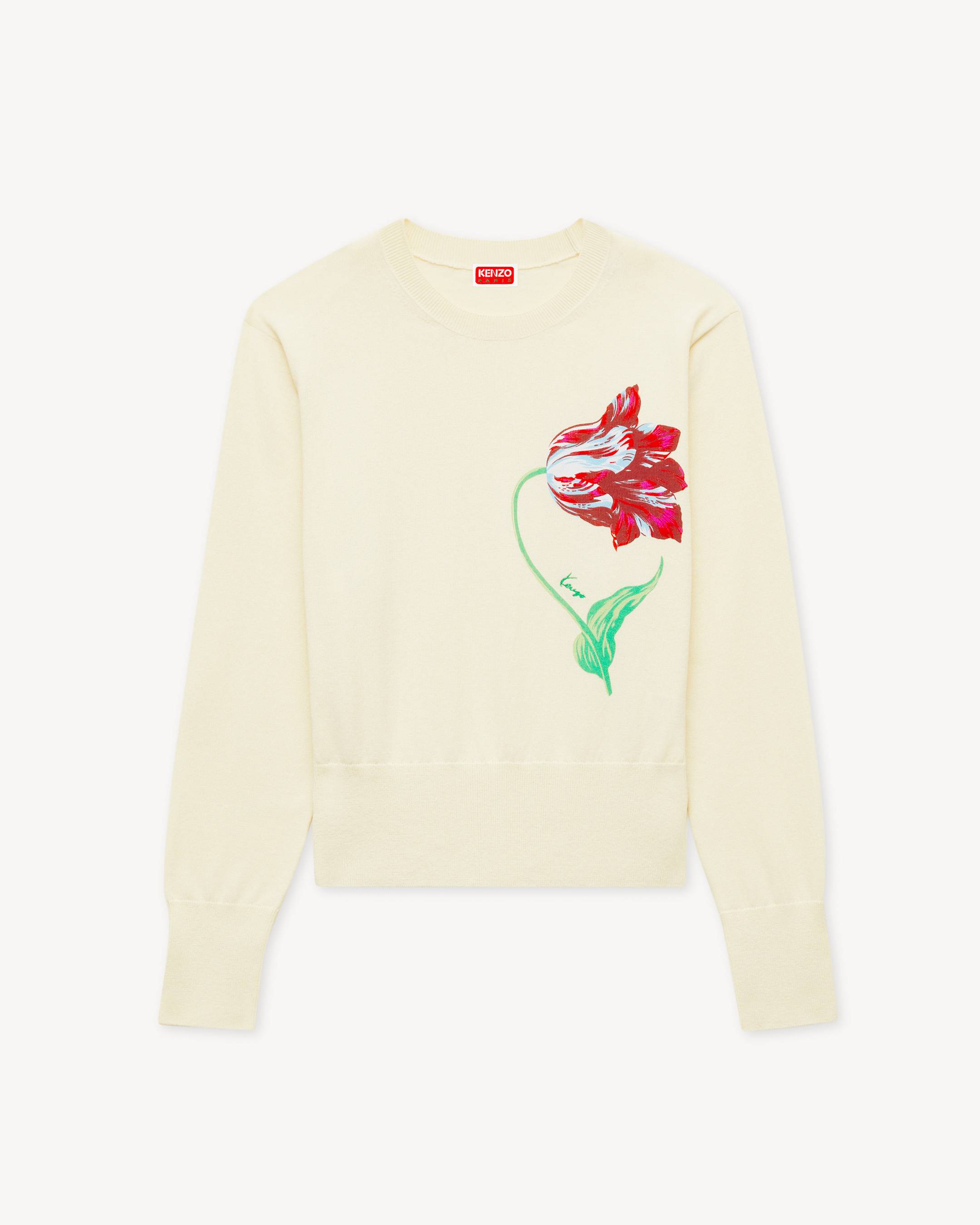 'KENZO Tulip' jumper in cotton wool