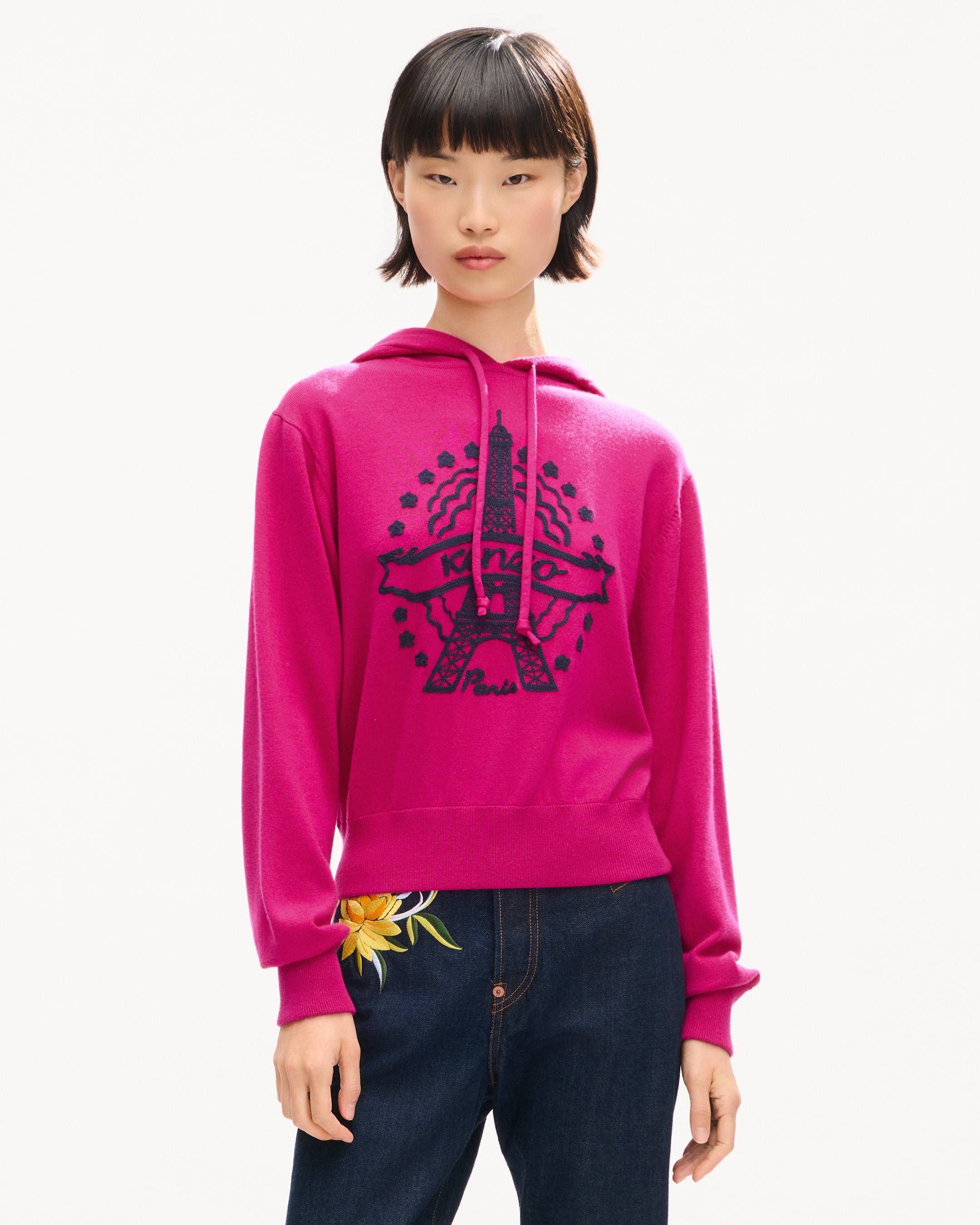 Hoodie &bdquo;KENZO Eiffel Tower Design&ldquo; aus Wolle