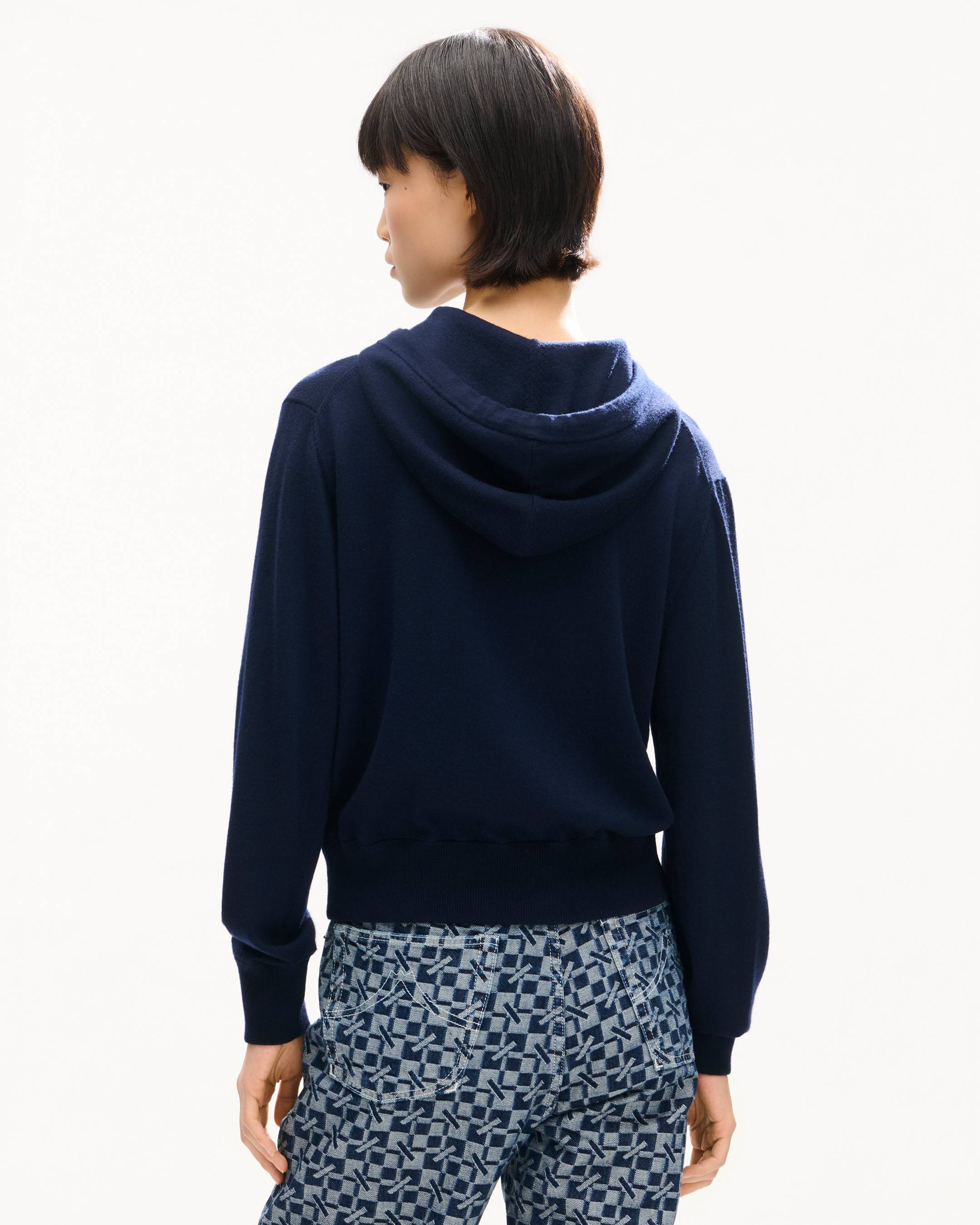 Hoodie &bdquo;KENZO Eiffel Tower Design&ldquo; aus Wolle