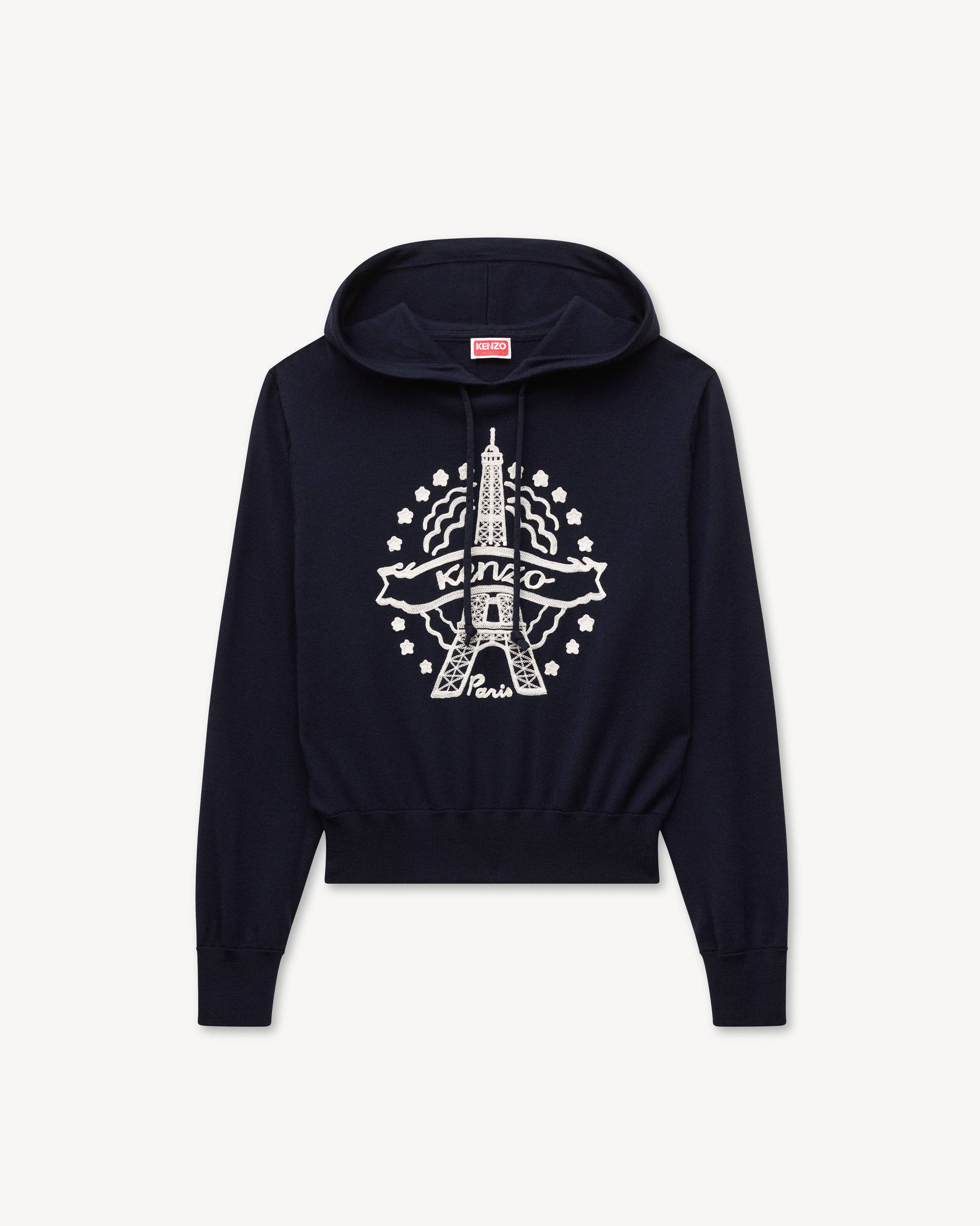 Hoodie &bdquo;KENZO Eiffel Tower Design&ldquo; aus Wolle