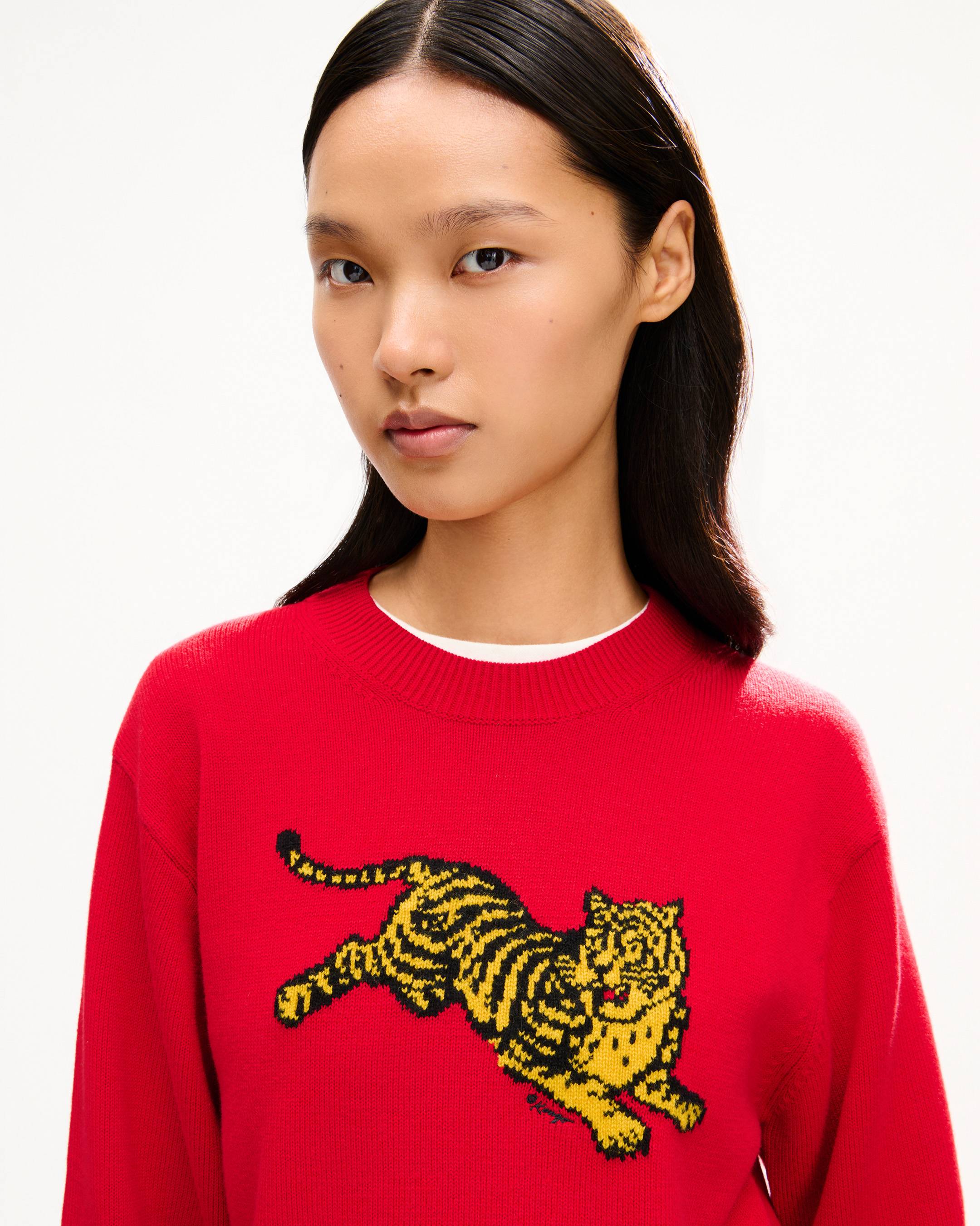 Jersey de algod&oacute;n y lana 'KENZO Jumping Tiger'