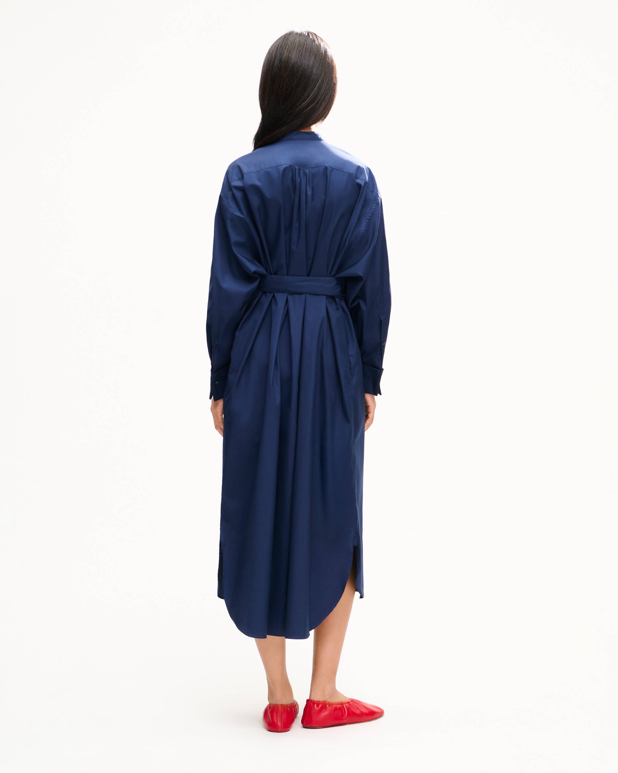 Oversize-Hemdkleid aus Baumwollpopeline