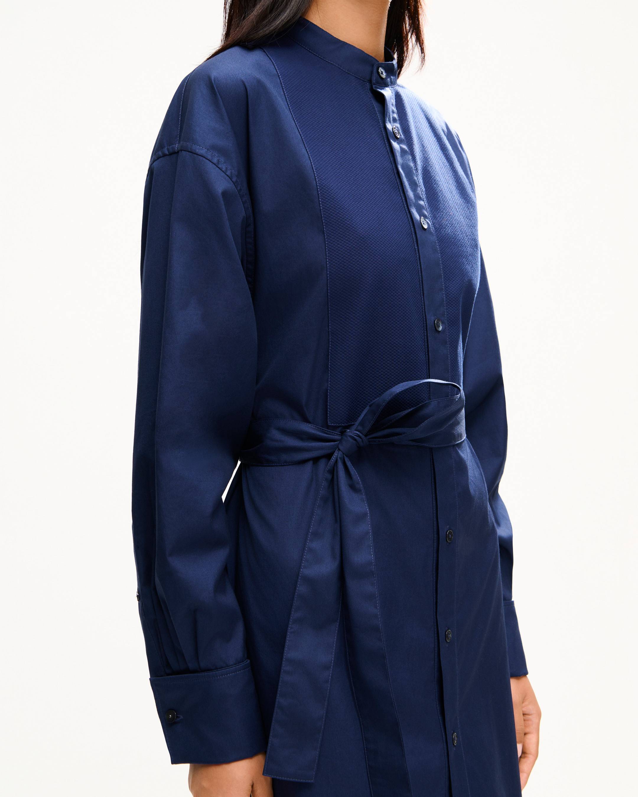 Oversize-Hemdkleid aus Baumwollpopeline