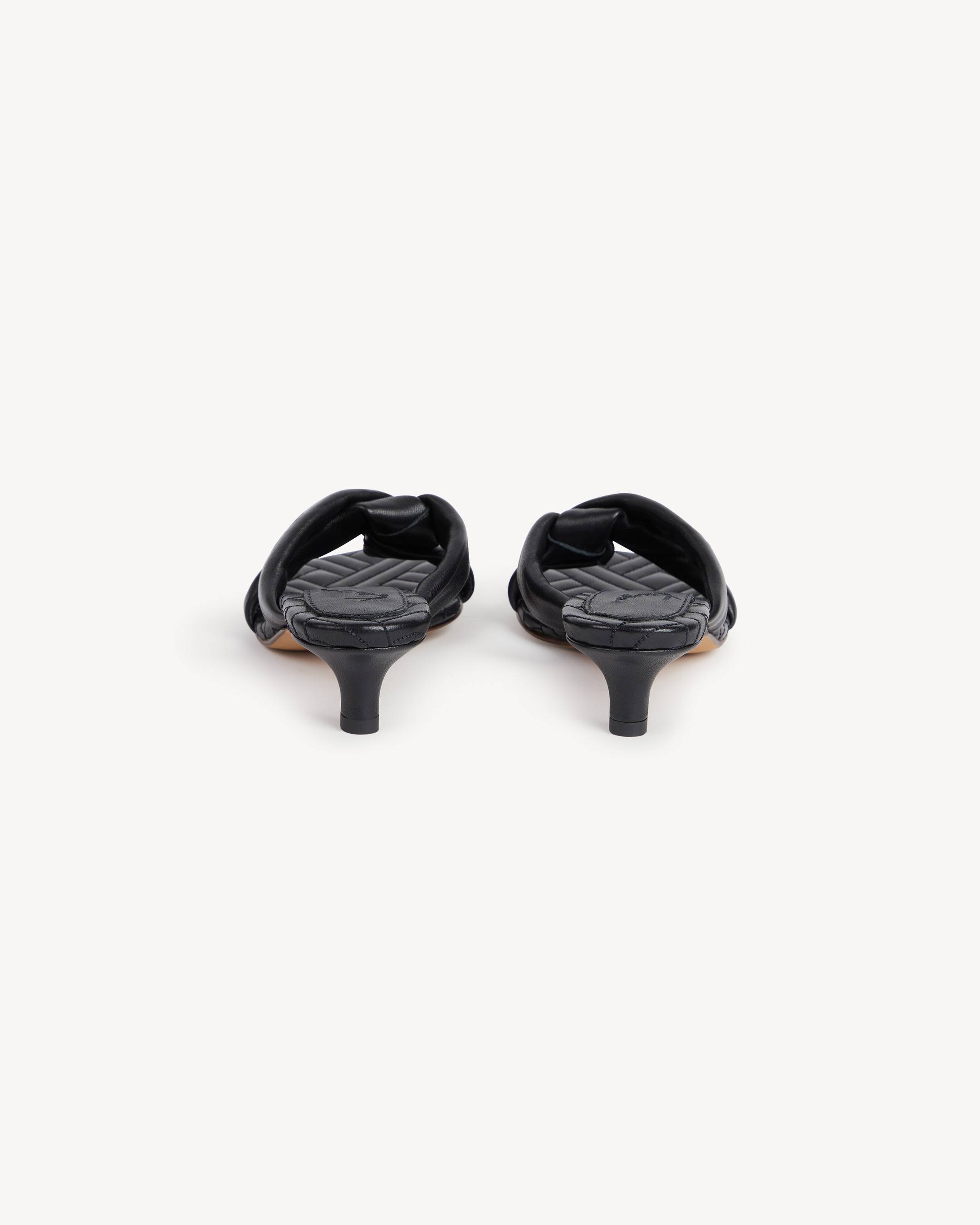 'KENZONATSU' kitten heel sandals in leather
