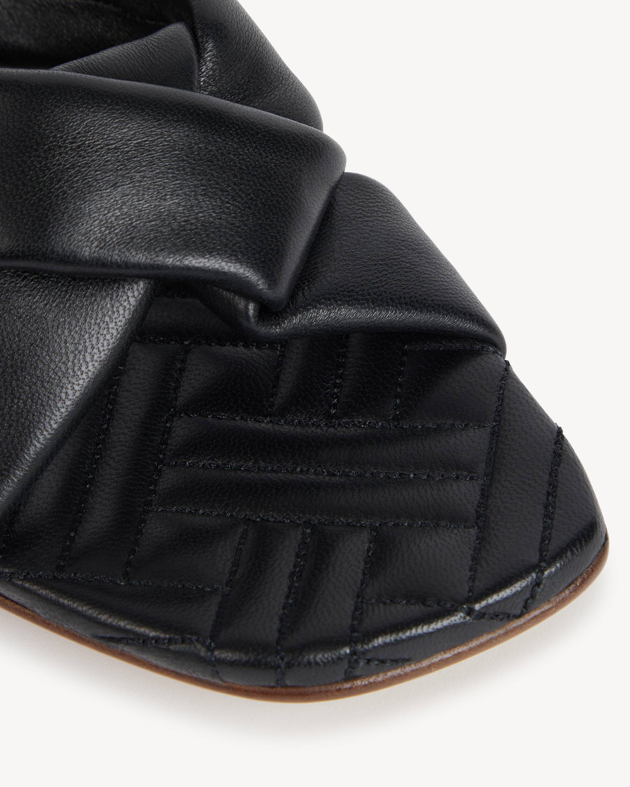 'KENZONATSU' kitten heel sandals in leather