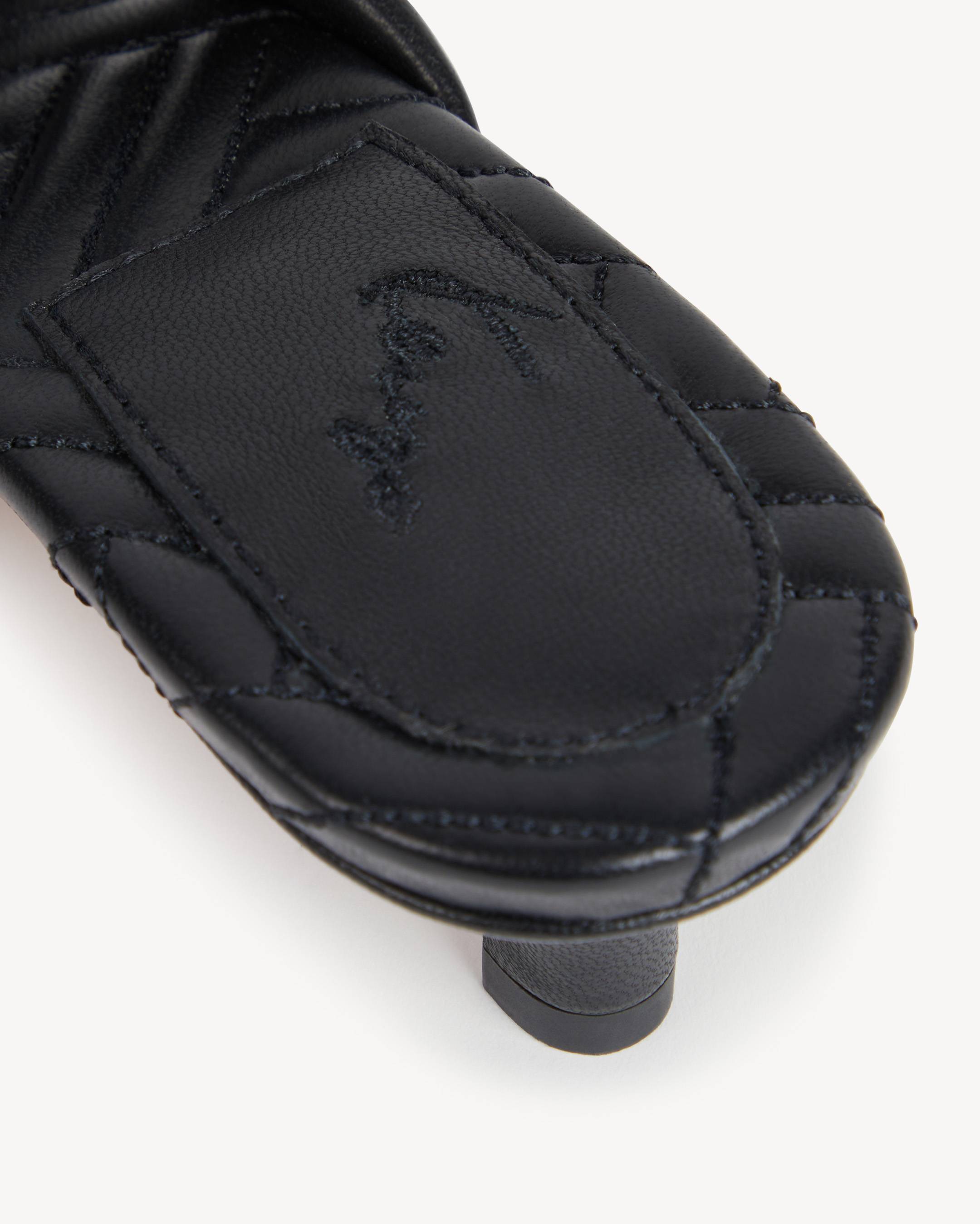 'KENZONATSU' kitten heel sandals in leather