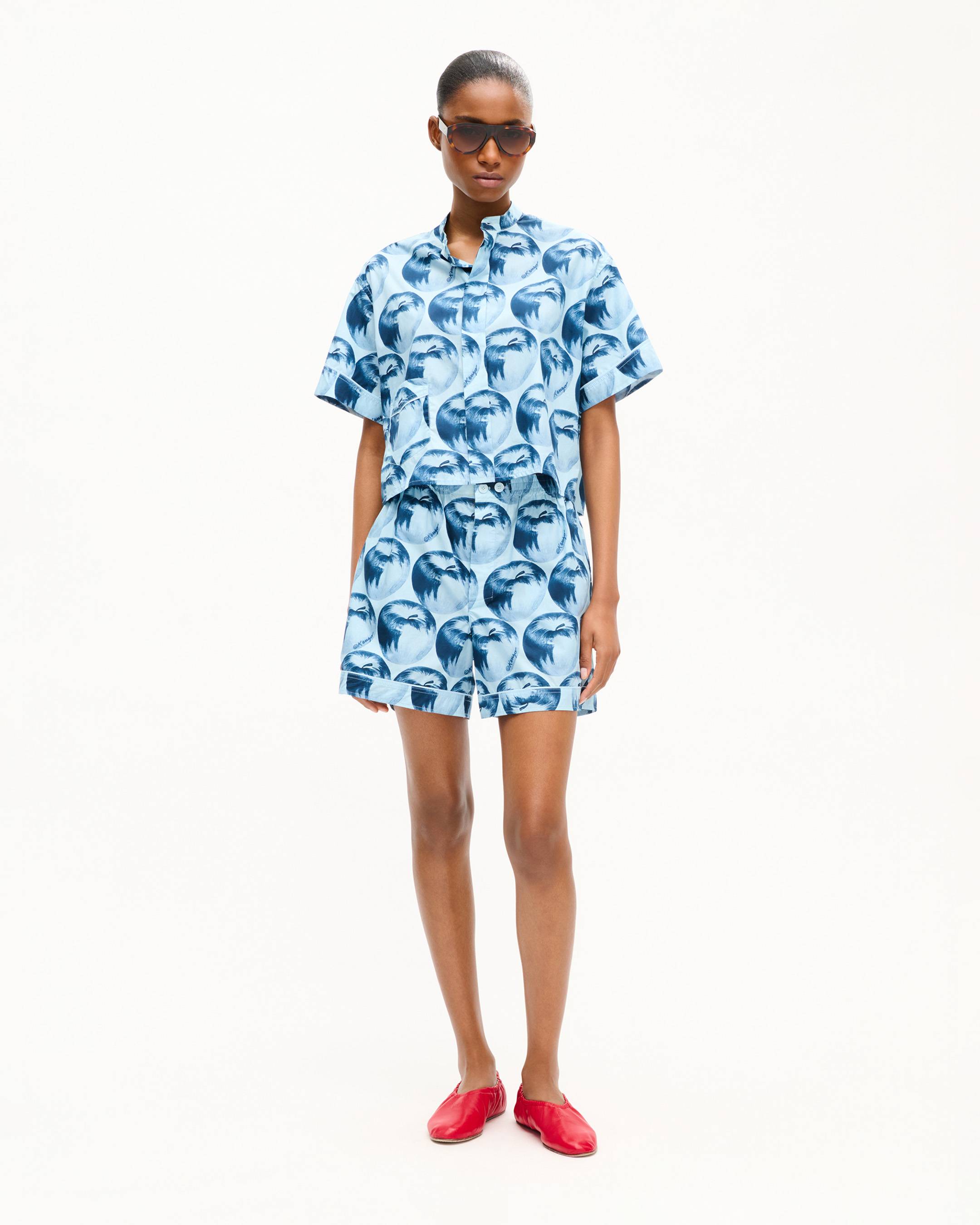 'KENZO Apple Pop' shorts in cotton