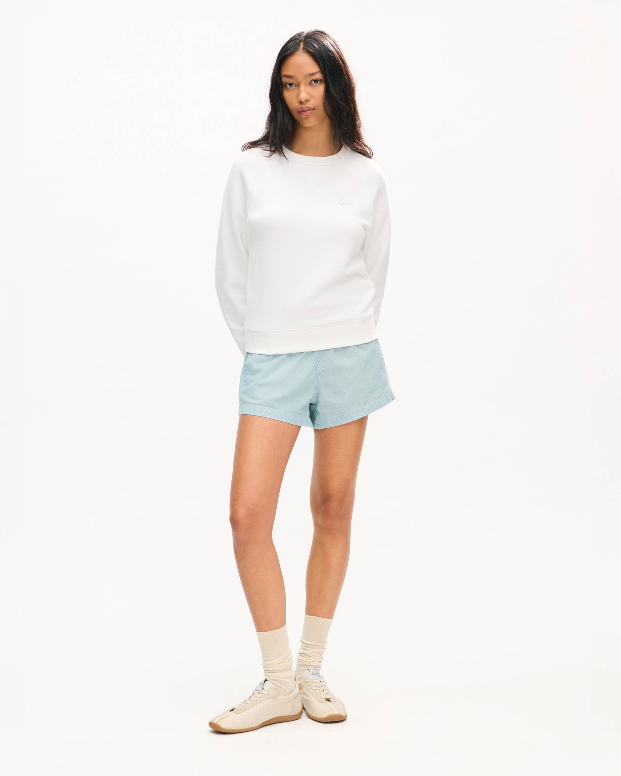'KENZO Signature' embroidered sweatshirt in cotton