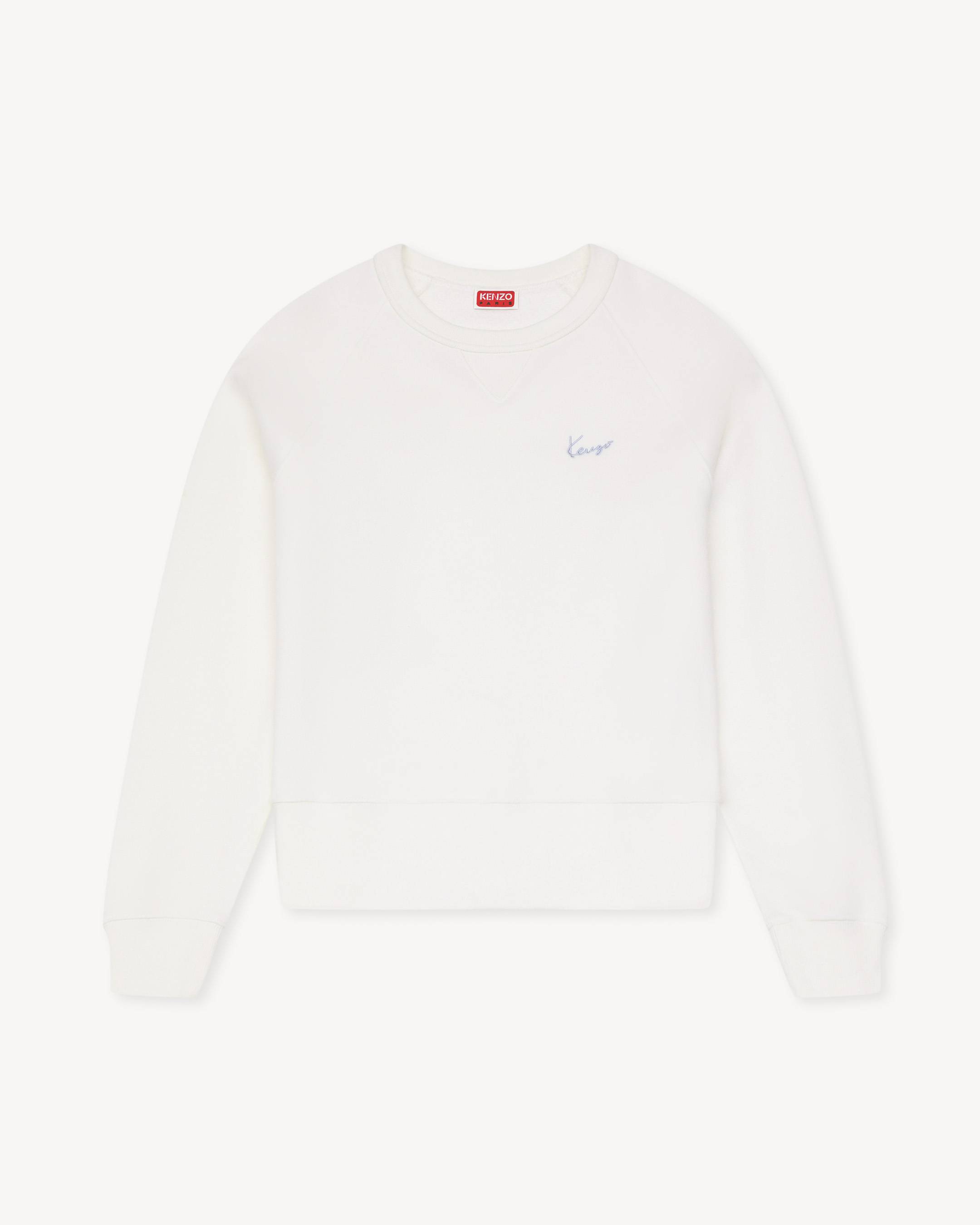 'KENZO Signature' embroidered sweatshirt in cotton