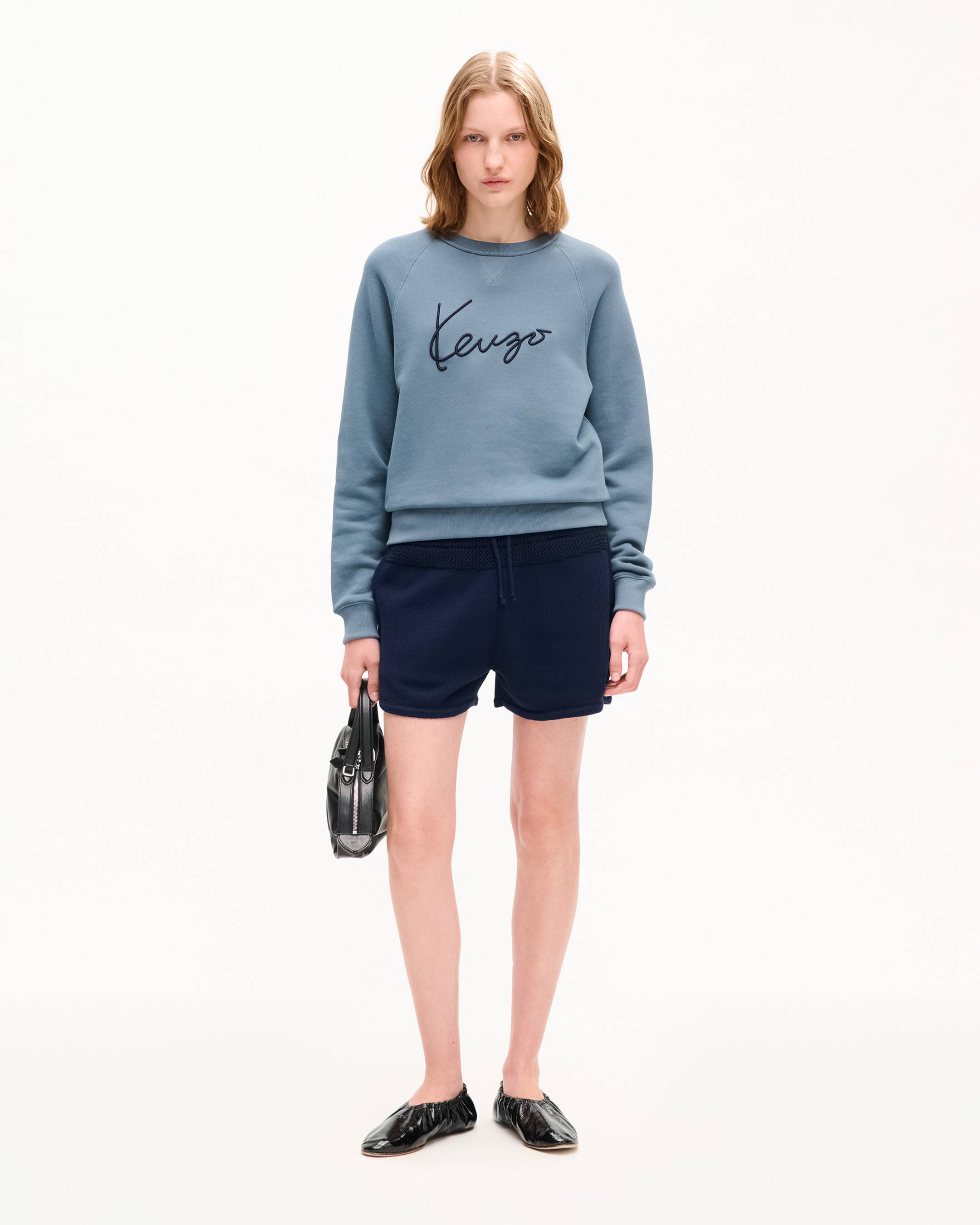 Sweatshirt mit &bdquo;KENZO Signature&ldquo;-Stickerei aus Baumwolle