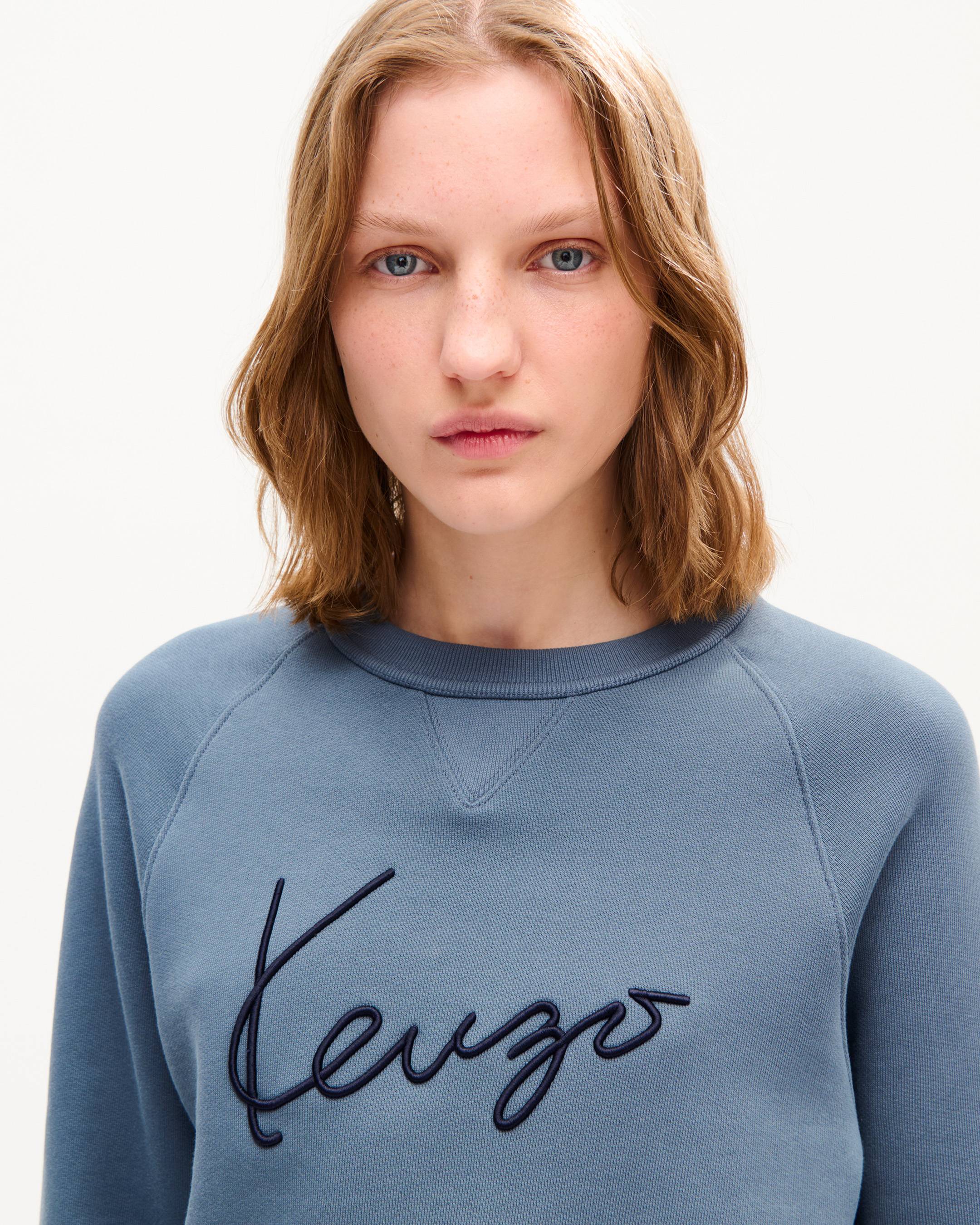 KENZO Signature' embroidered sweatshirt in cotton | Women's | KENZO