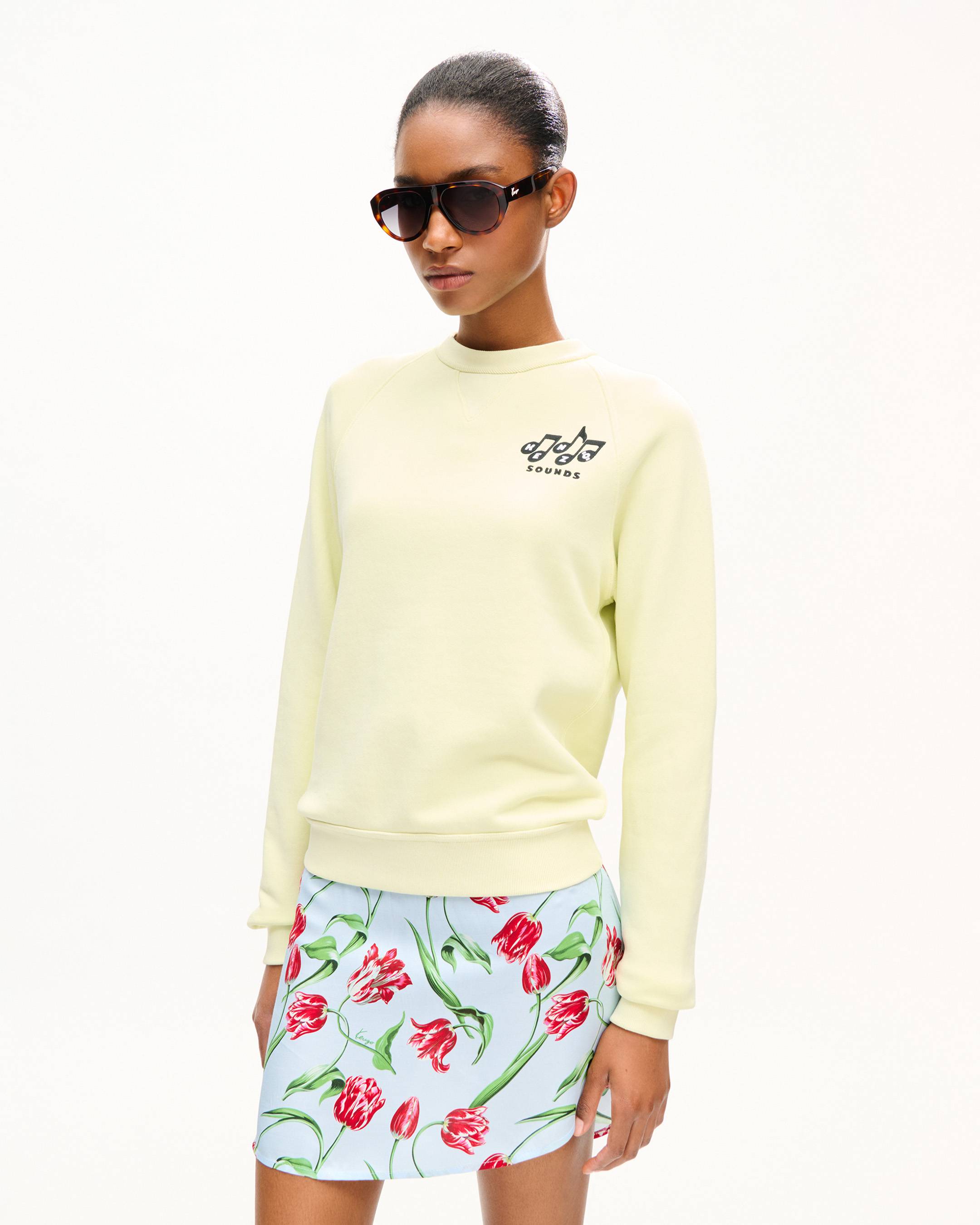 'KENZO Sounds' embroidered sweatshirt in cotton