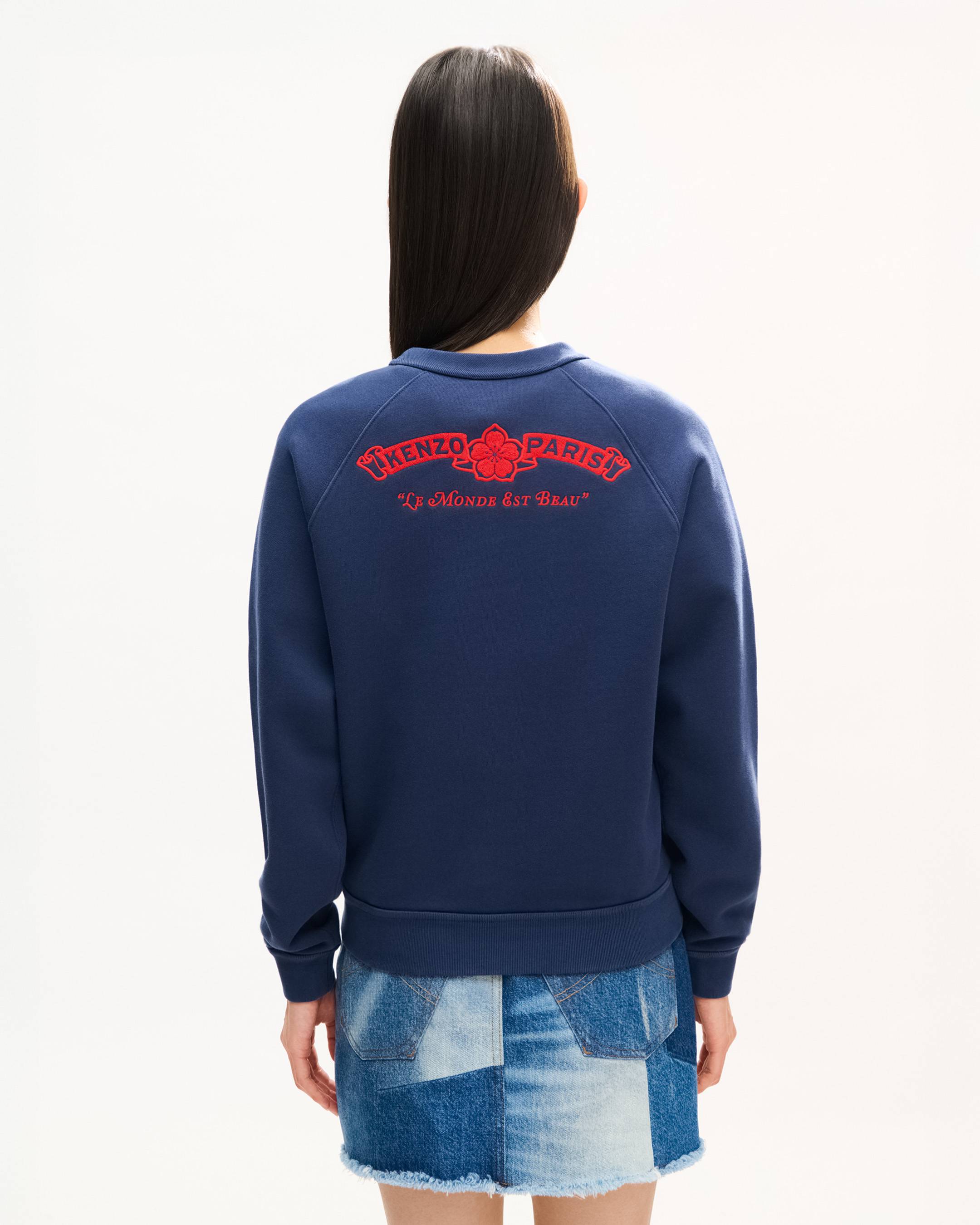 'KENZO Paris Emblem' embroidered sweatshirt in cotton