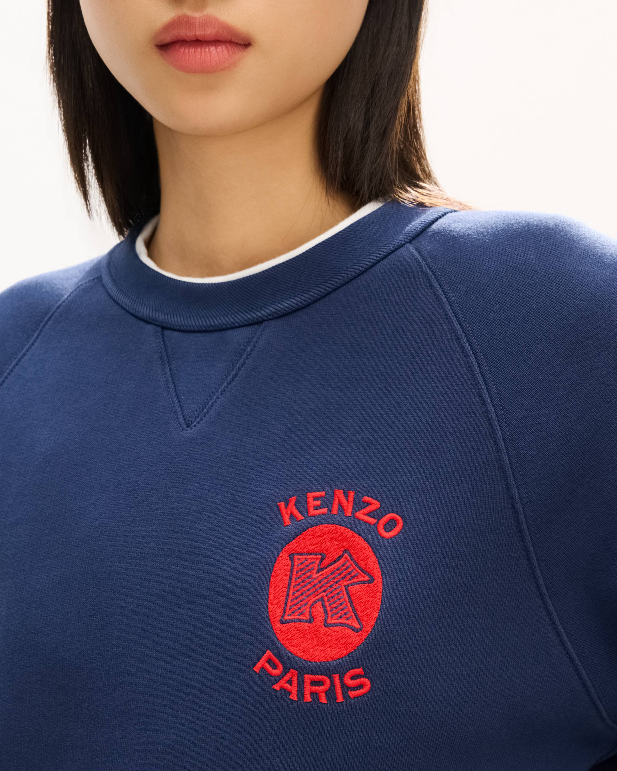 'KENZO Paris Emblem' embroidered sweatshirt in cotton