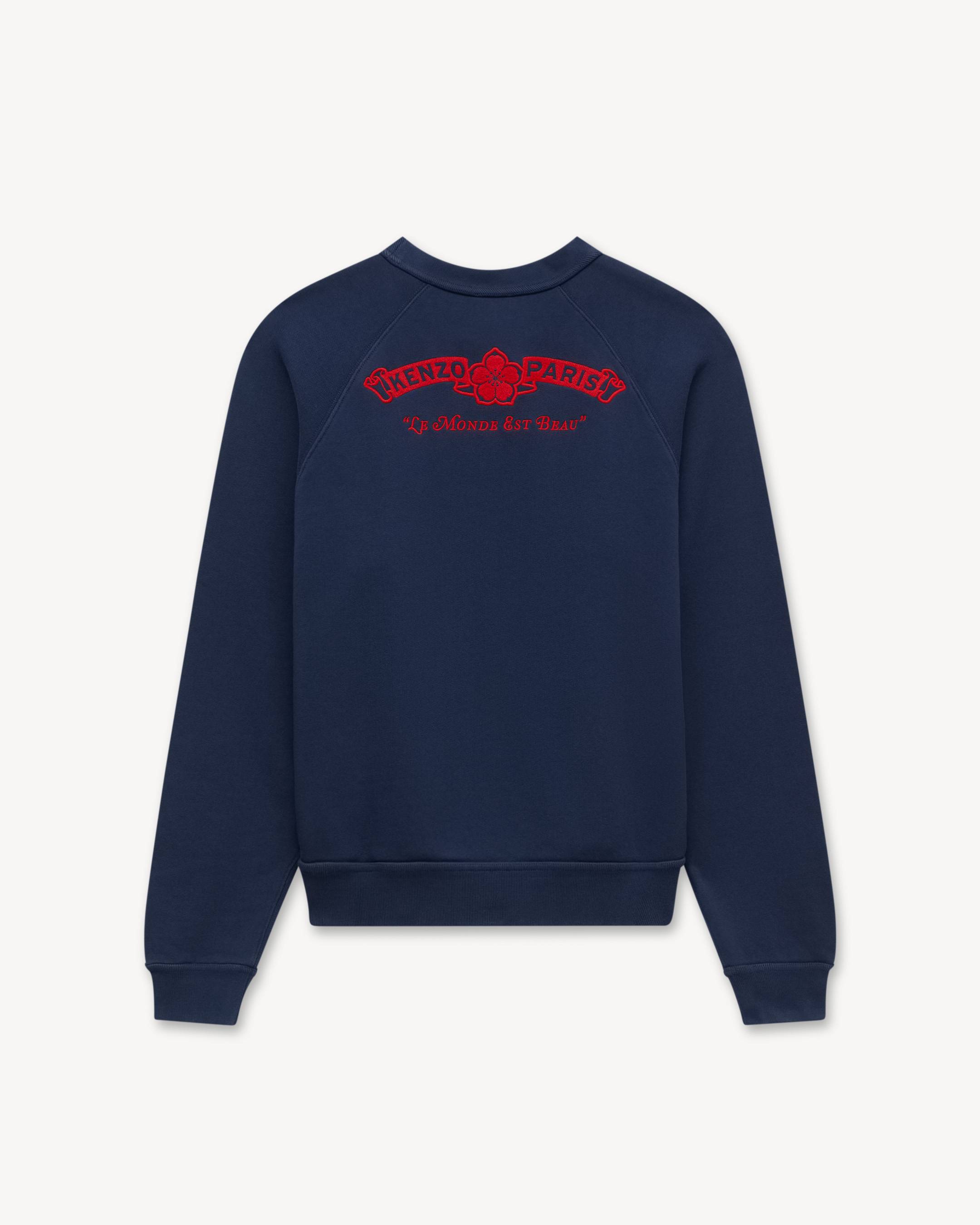 'KENZO Paris Emblem' embroidered sweatshirt in cotton