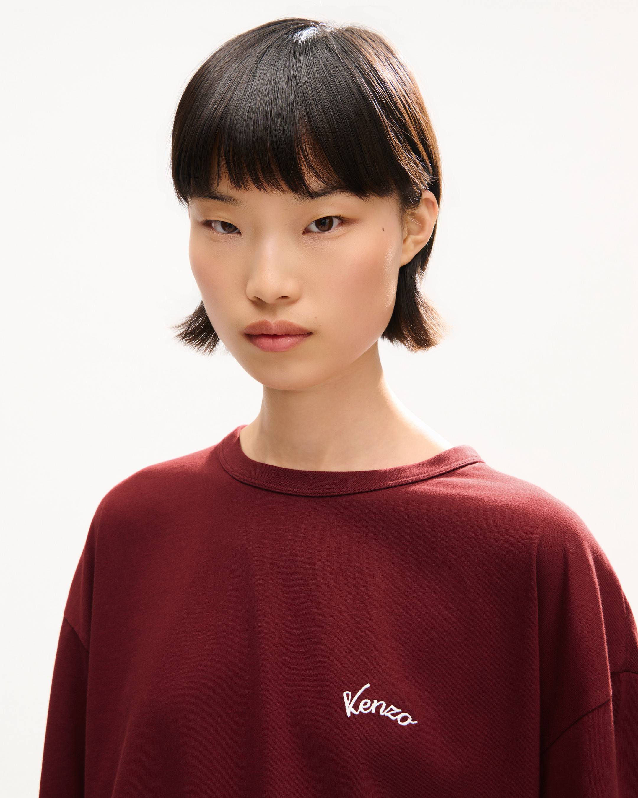 Langarm-T-Shirt &bdquo;KENZO Eiffel Tower Design&ldquo; aus Baumwolle