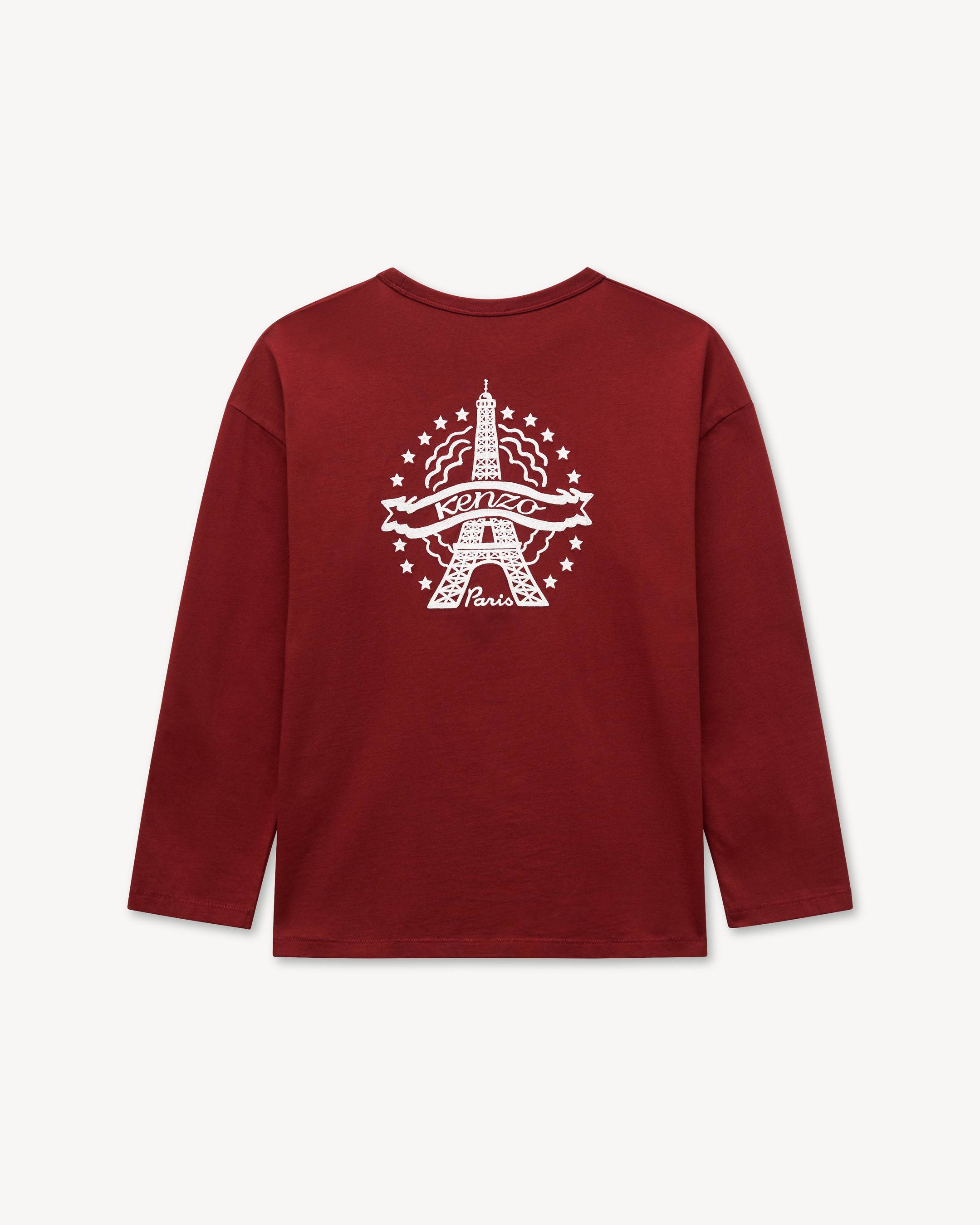 KENZO Eiffel Tower Design' long sleeves T-shirt in cotton