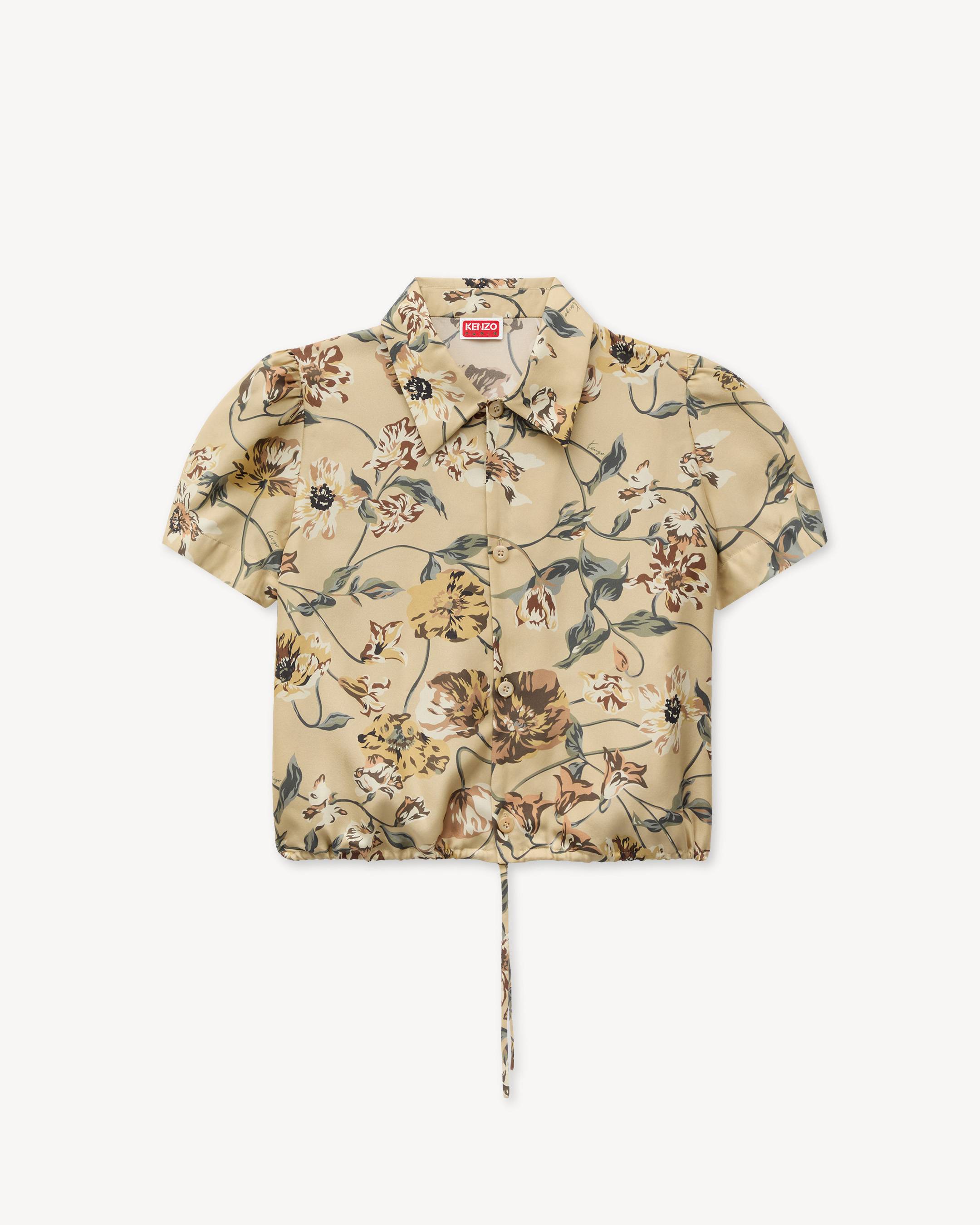 KENZO 'KENZO Wildflower' パフィー スリーブ ブラウス イン シルク